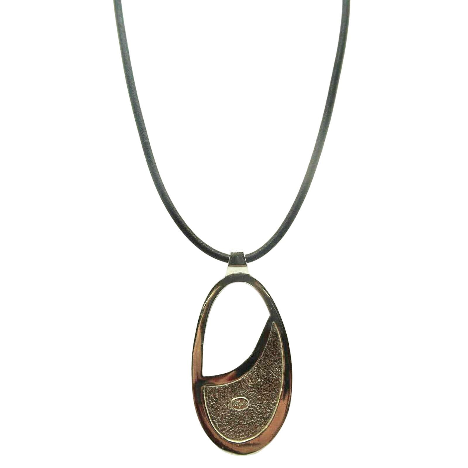 Other Big Myka Black & Silvertone Rope Statement Necklace Size ONE SIZE - 4 Thumbnail