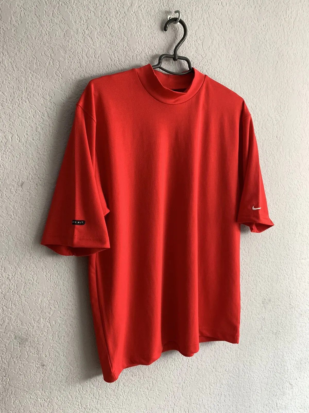 Nike × Vintage Vintage Nike Center Logo Tee Y2K made in USA drill tee 90s Size US M / EU 48-50 / 2 - 4 Thumbnail