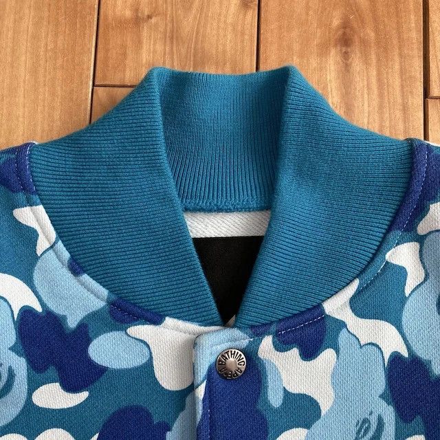 Bape BAPE ABC CAMO BLUE Sweat Varsity Jacket a bathing ape NIGO Size US L / EU 52-54 / 3 - 4 Thumbnail