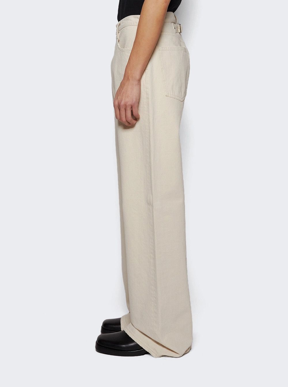 Maison Margiela Maison Margiela Buckle Jeans - Ecru Size US 29 - 4 Thumbnail