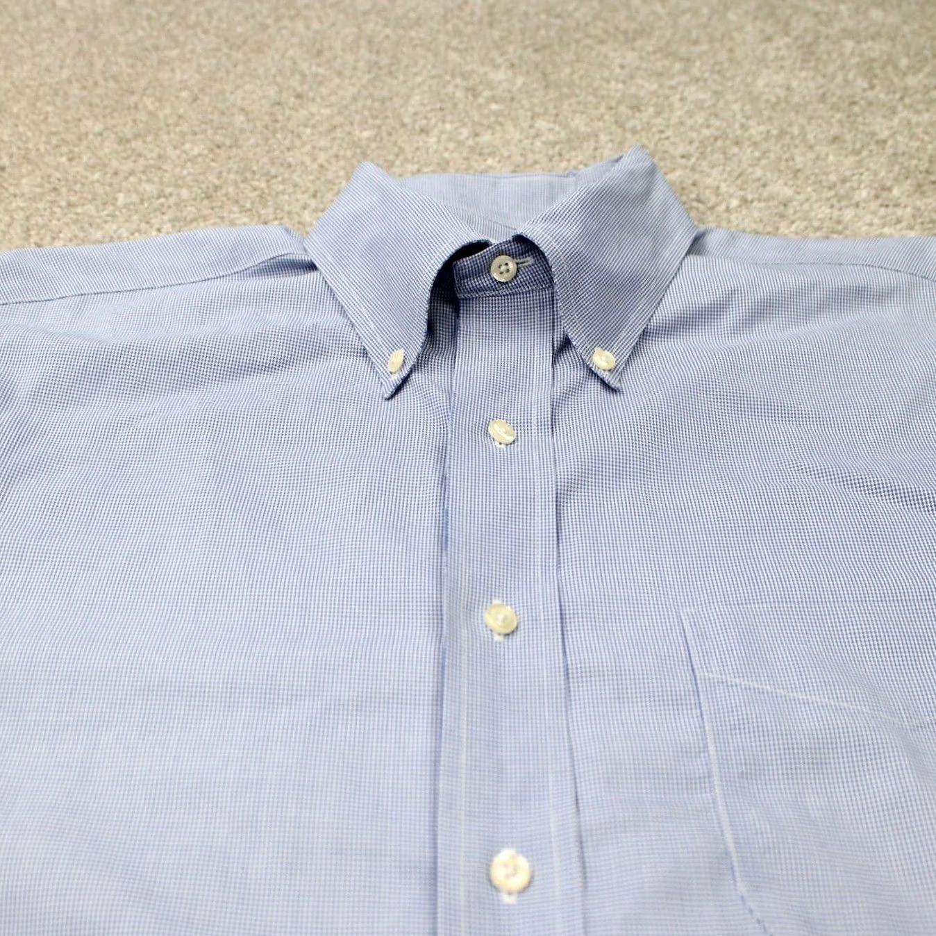 Brooks Brothers Brooks Brothers Classic Shirt Men 16,33 Blue Non-Iron American Supima Cotton L/S Dress Shirt Regular Size 16 Mens Blue Size US L / EU 52-54 / 3 - 5 Thumbnail