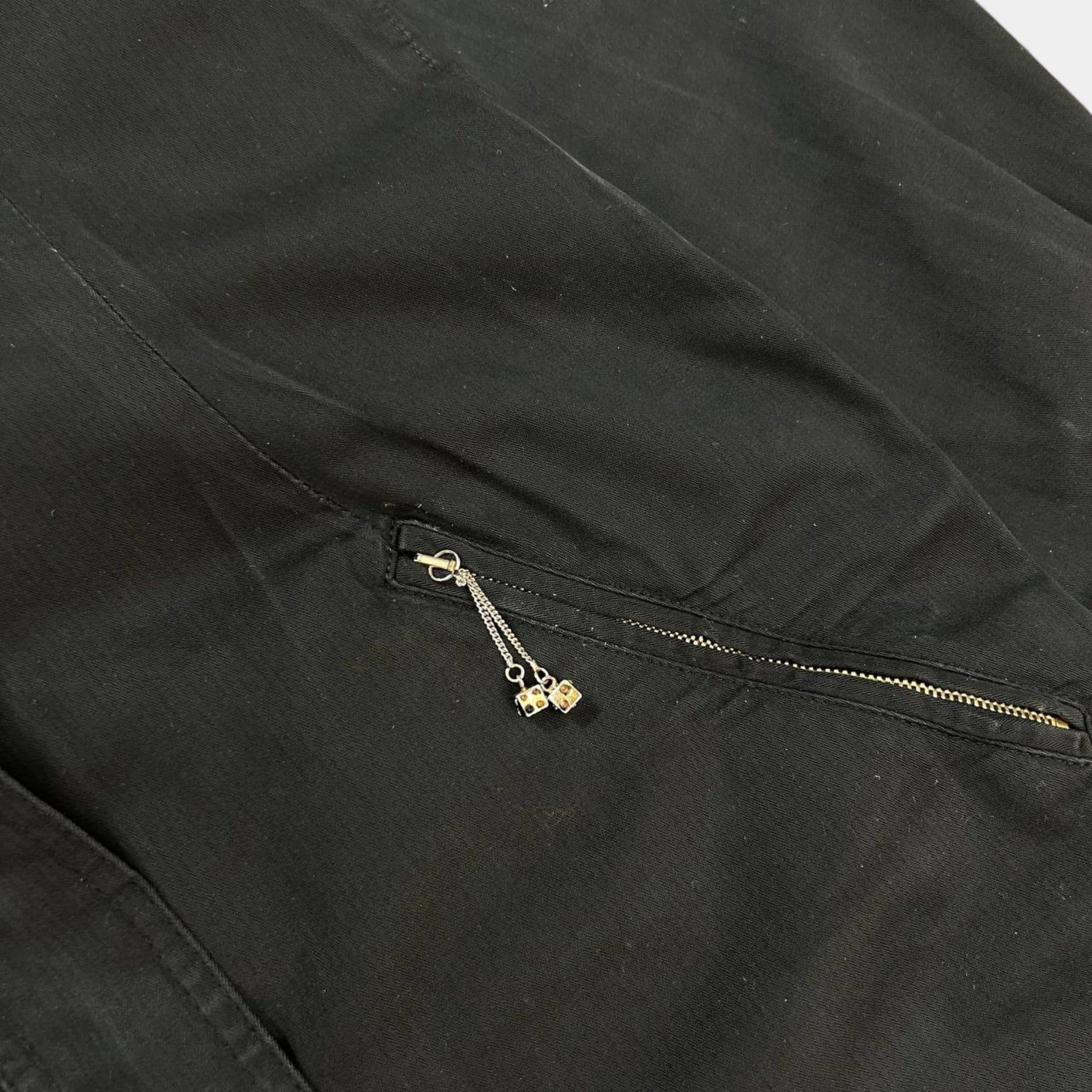 Chloe Chloé Dice Black Jumpsuit Size 26" / US 2 / IT 38 - 4 Thumbnail