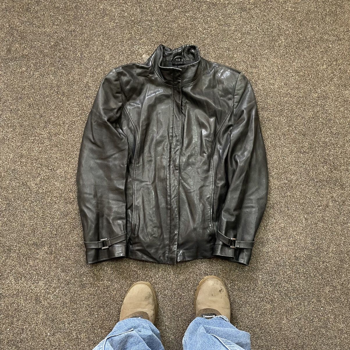 Vintage Vintage Y2K Black Leather Biker Jacket Punk Rock Oversized L Size US L / EU 52-54 / 3 - 1 Thumbnail