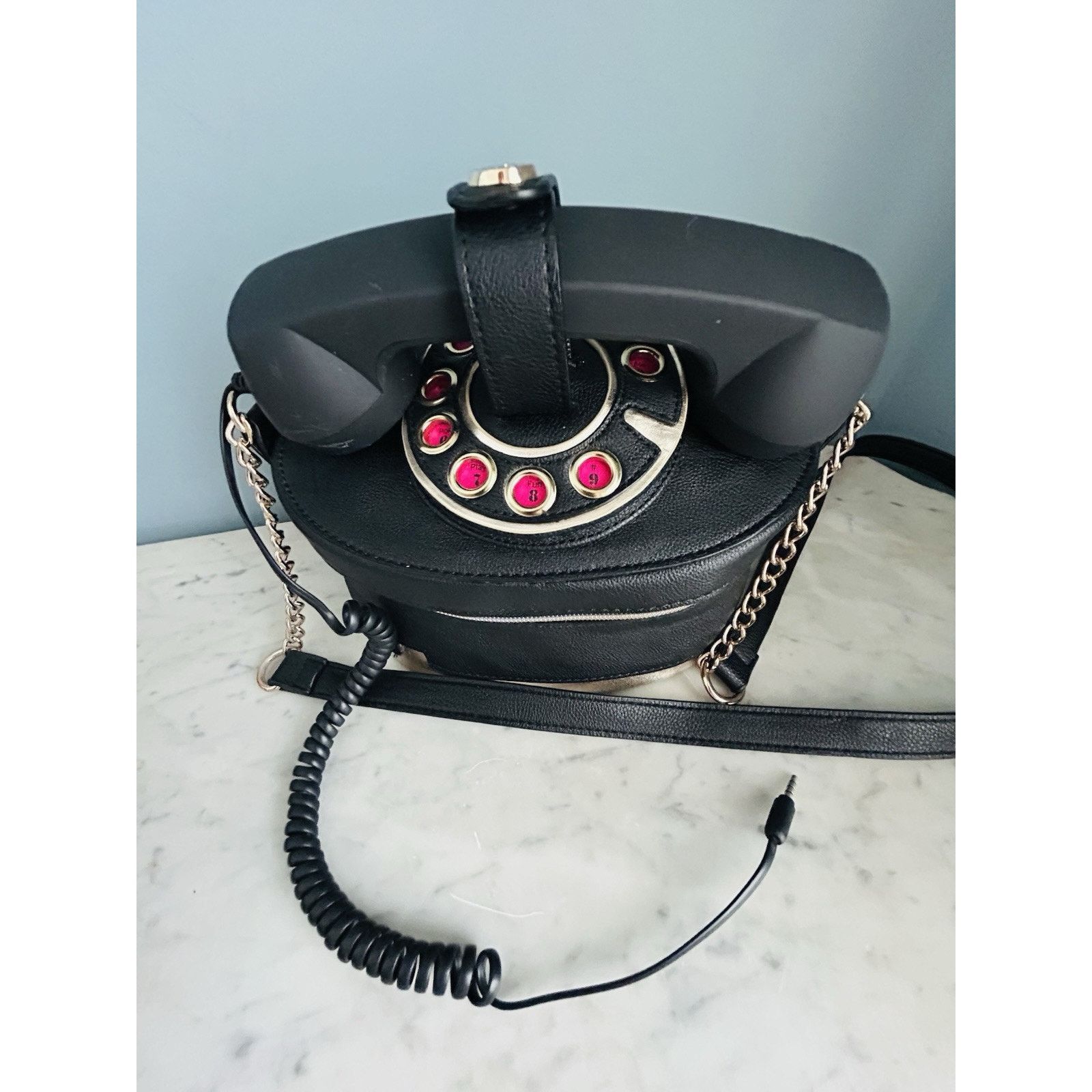Betsey Johnson Betsey Johnson Telephone Bag BLACK Shoulder Crossbody Purse Size ONE SIZE - 10 Thumbnail