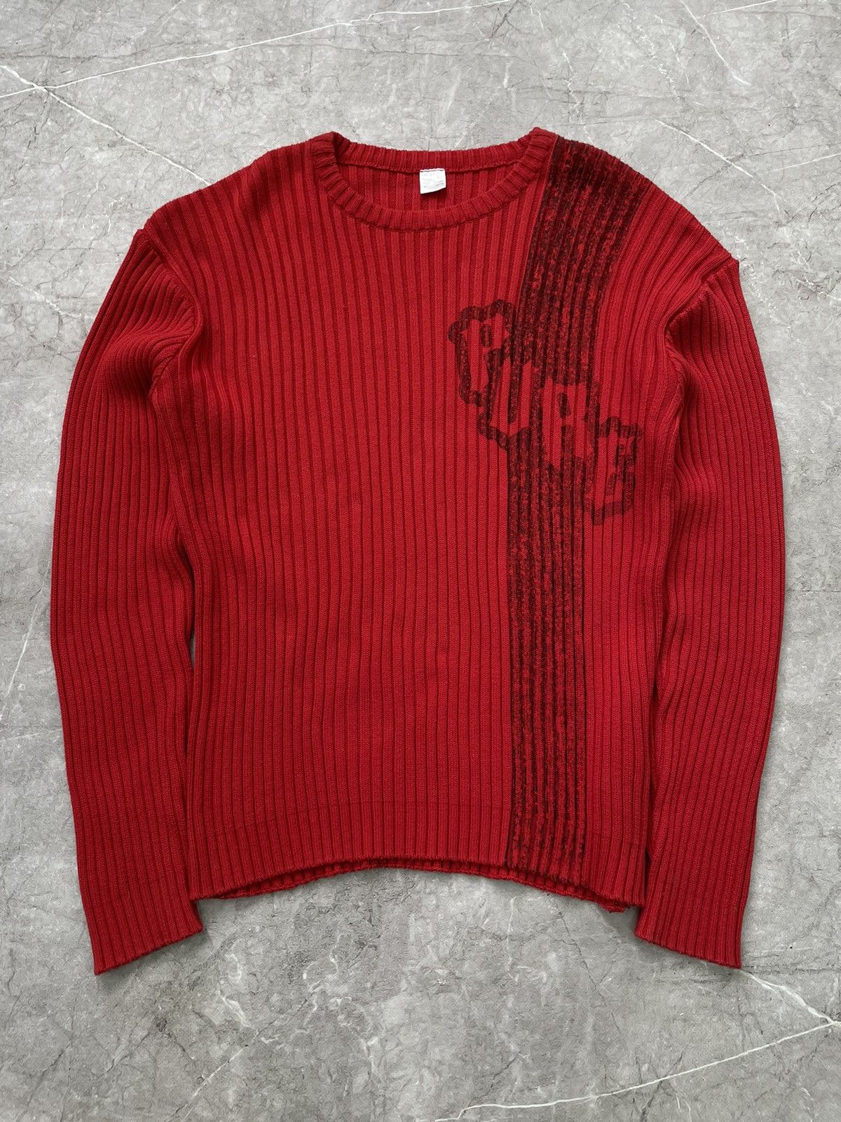 Hysteric Glamour × If Six Was Nine × Vintage Vintage Avant Garde Sweater zip striped ribbed Japanese y2k Size US L / EU 52-54 / 3 - 1 Thumbnail