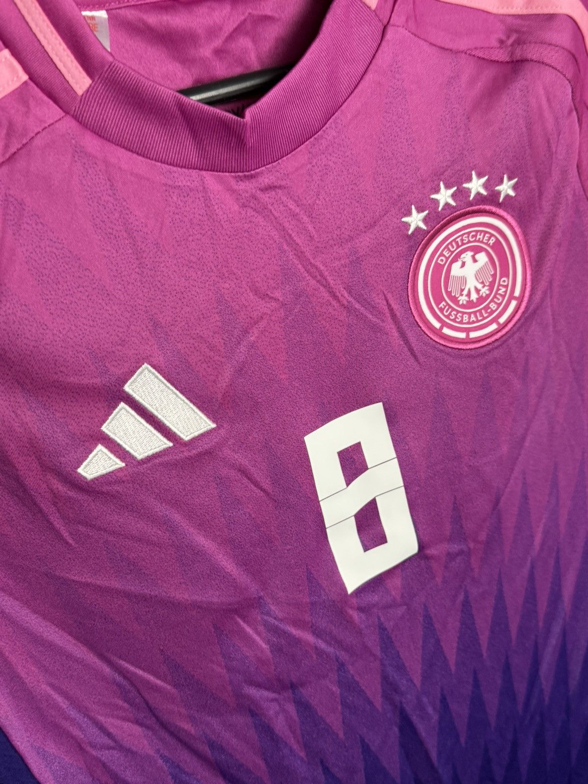 Adidas KIDS New Germany 24/25 Away Kroos Football Jersey T-Shirt Size US XS / EU 42 / 0 - 4 Thumbnail