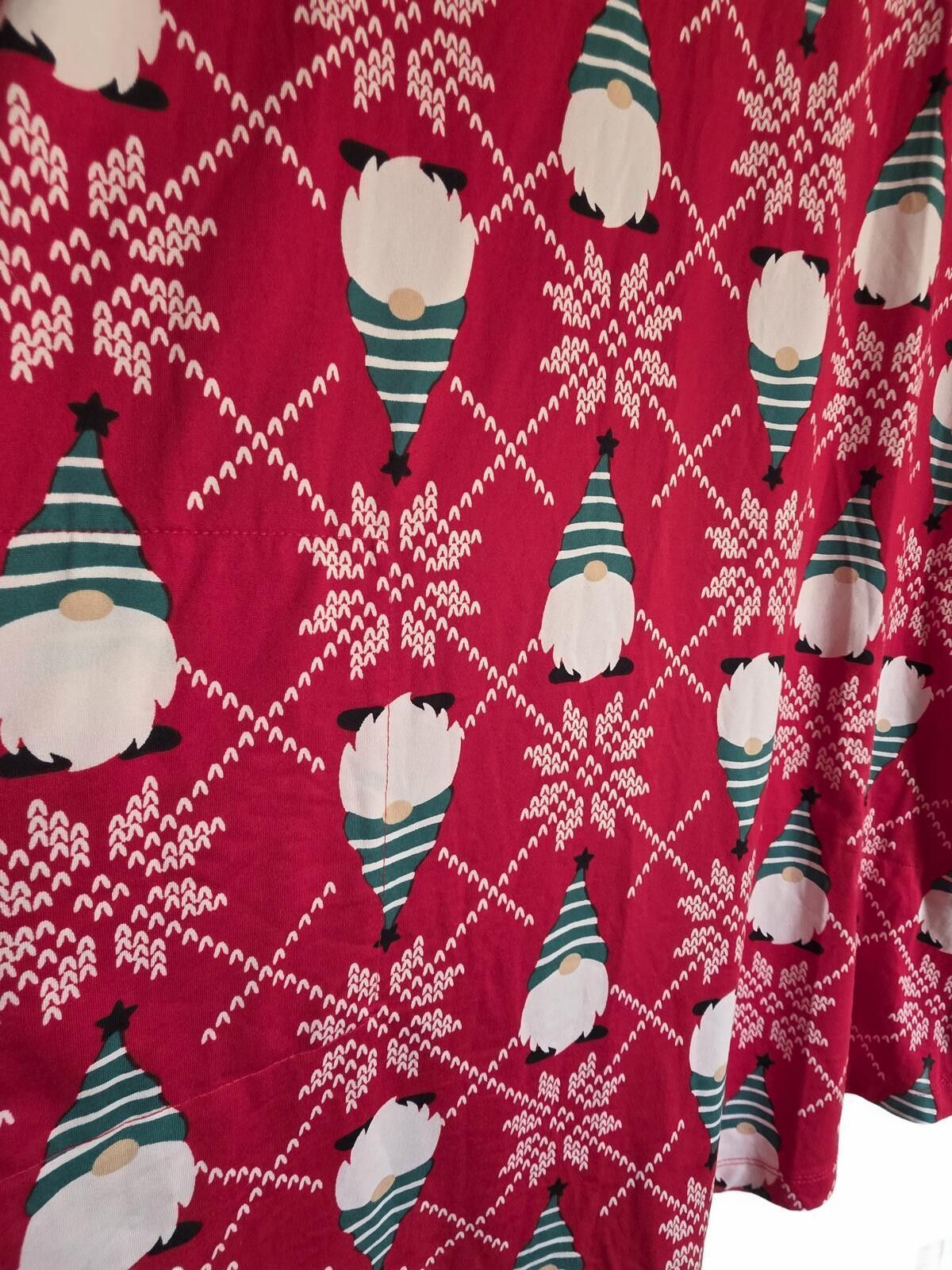 Other Secret Treasures Red Holiday Print Nightshirt Size S/M New Size ONE SIZE - 7 Thumbnail