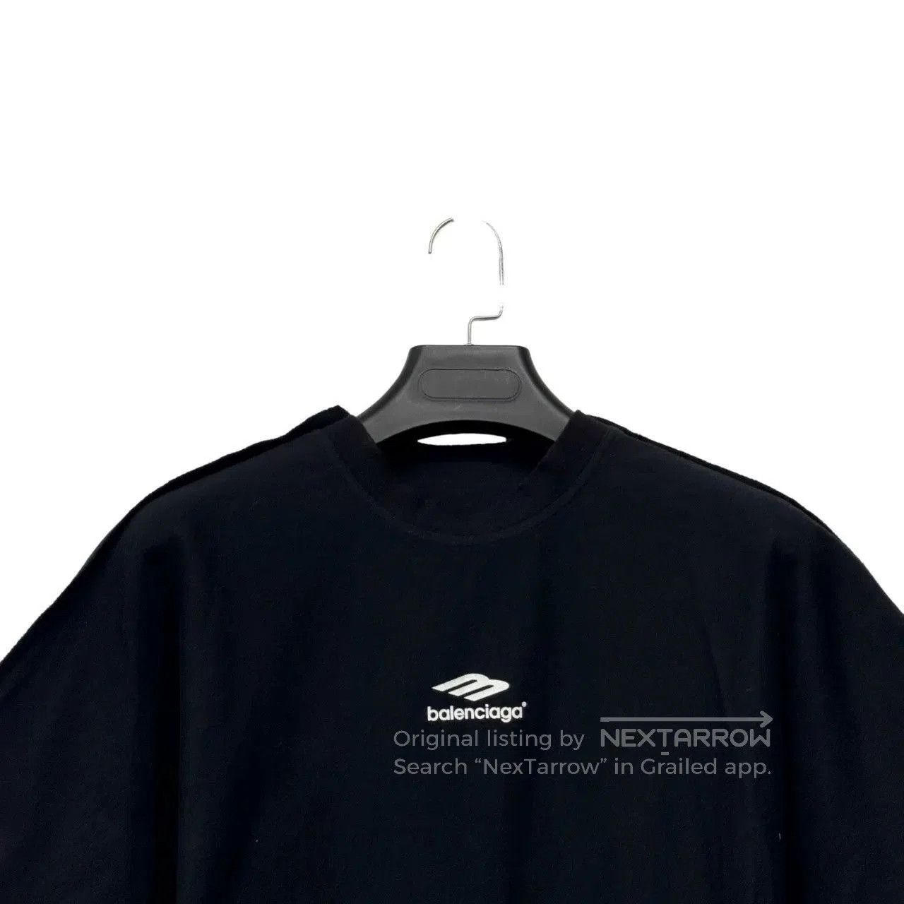 Balenciaga Balenciaga Solid Logo Print Crewneck T. Size US S / EU 44-46 / 1 - 2 Thumbnail