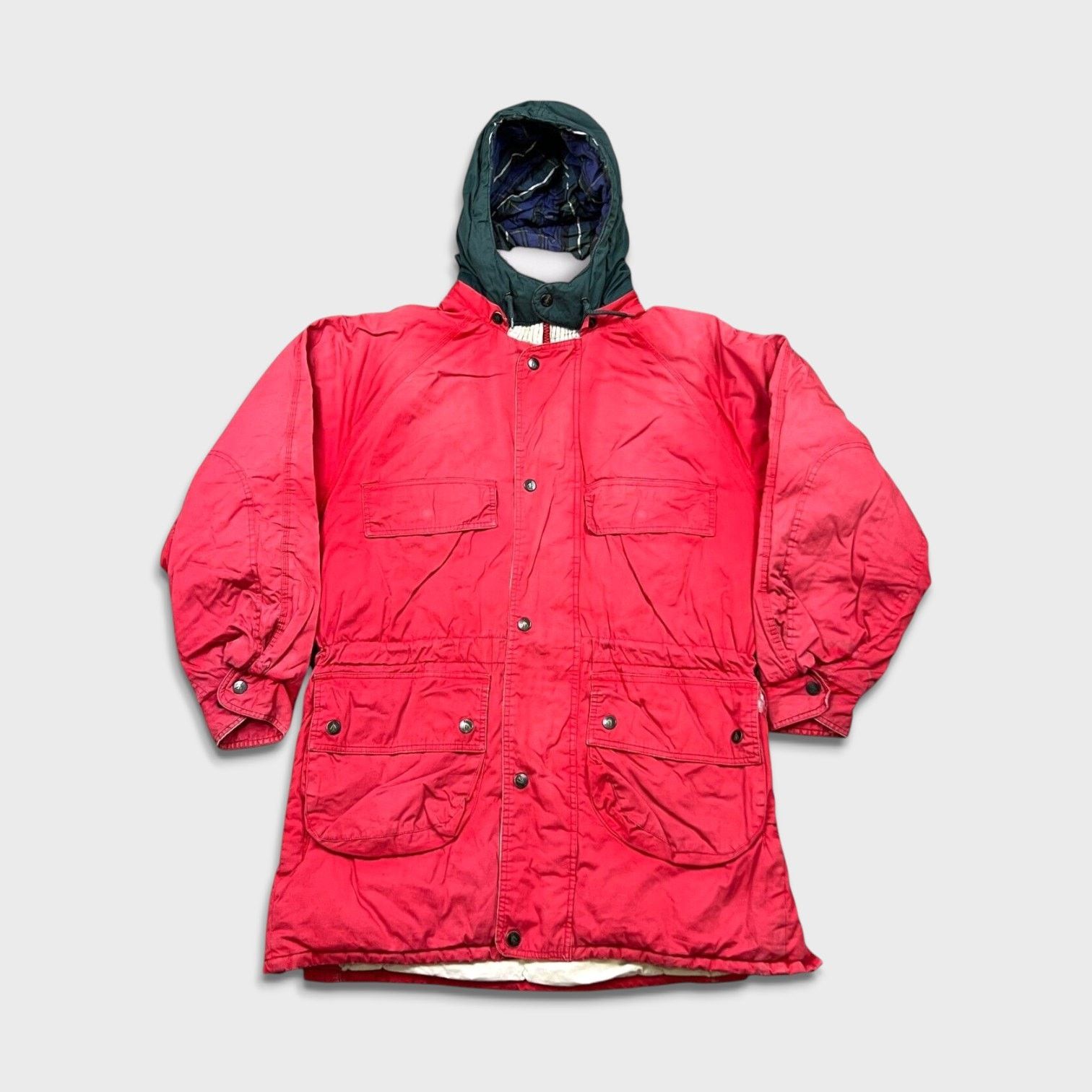 Nautica × Vintage Vintage 90s Nautica Jacket Large Zip Faded Long Parka Coat Size US L / EU 52-54 / 3 - 1 Thumbnail