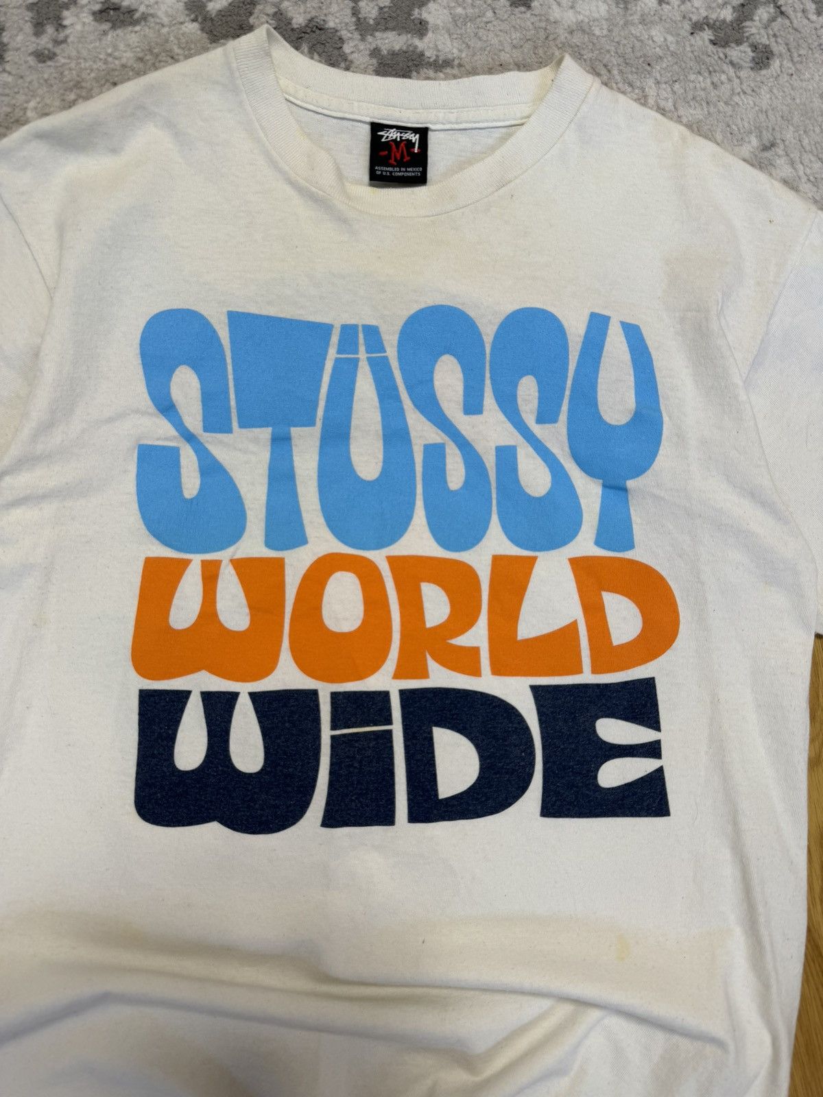 Stussy × Vintage Vintage Stussy Gear World Tribe Skull Tee Size US M / EU 48-50 / 2 - 6 Thumbnail