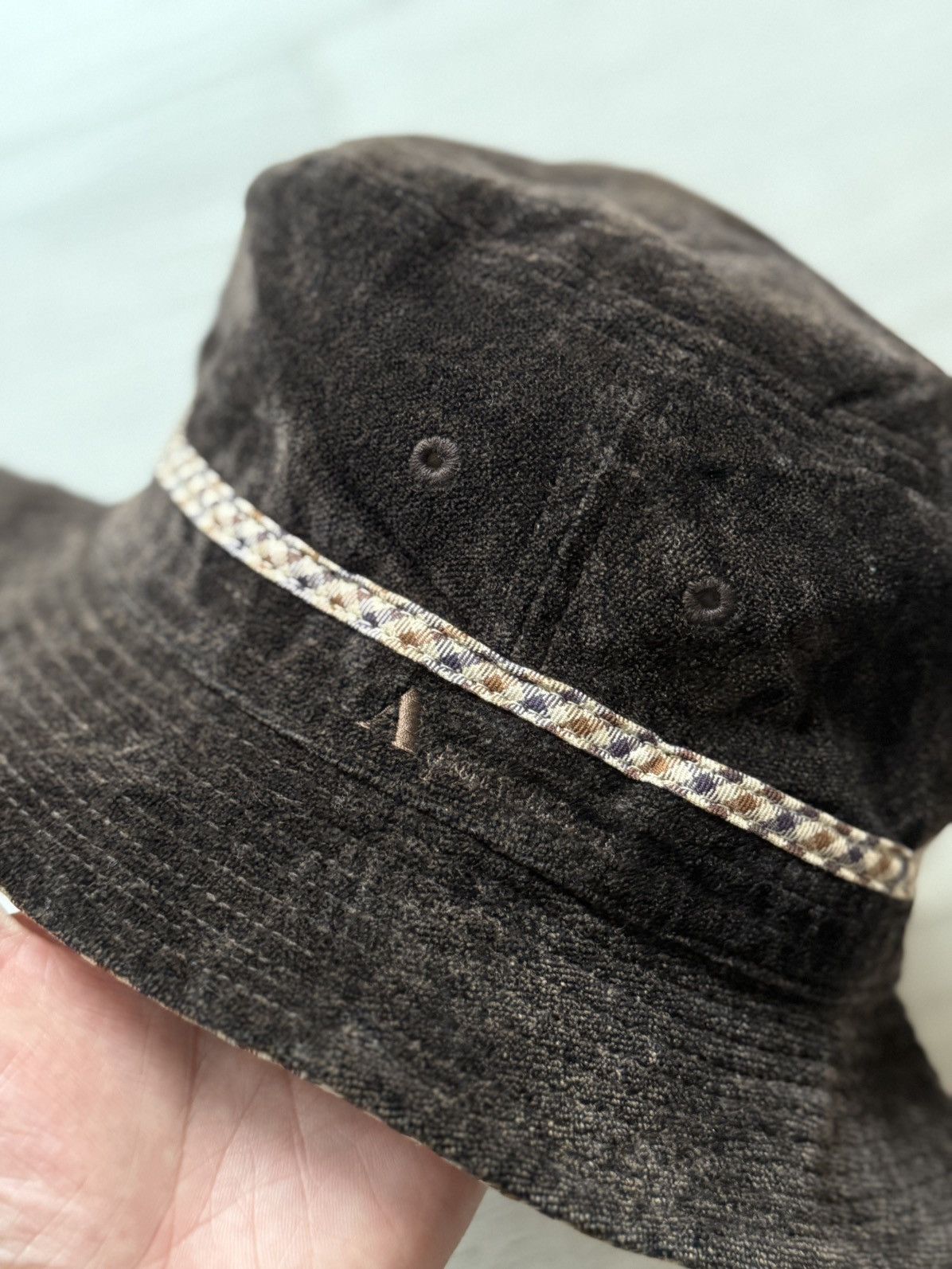 Aquascutum × Vintage Vintage Aquascutum velour bucket hat cap Size ONE SIZE - 6 Thumbnail
