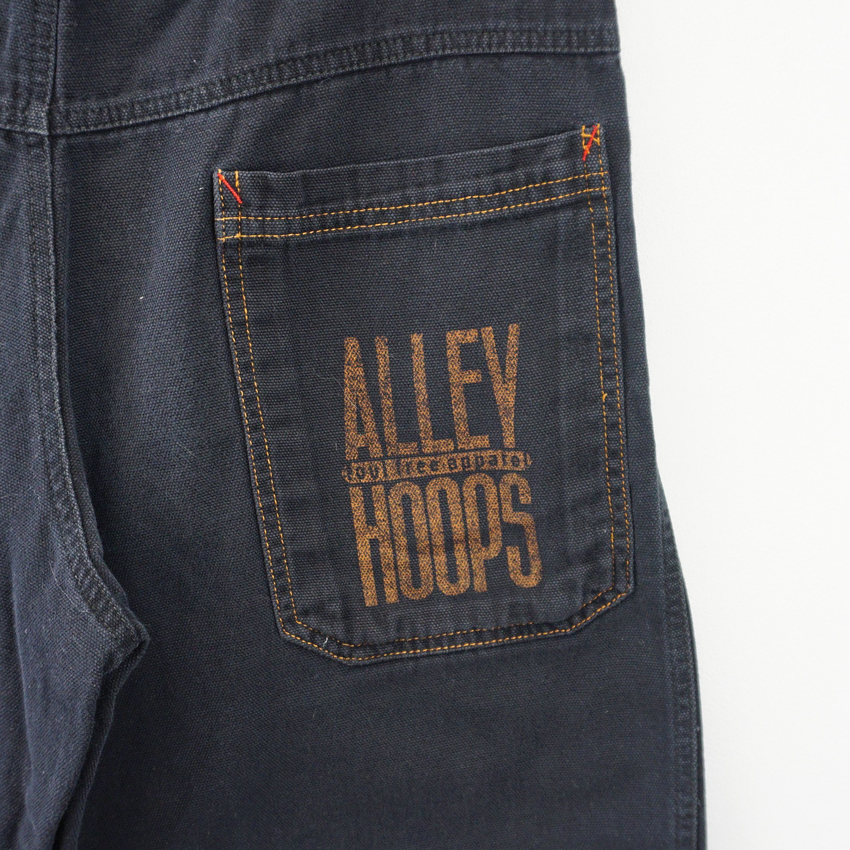Nike 1990's Vintage Alley Hoops Track Pants/Joggers Size US 28 / EU 44 - 4 Thumbnail