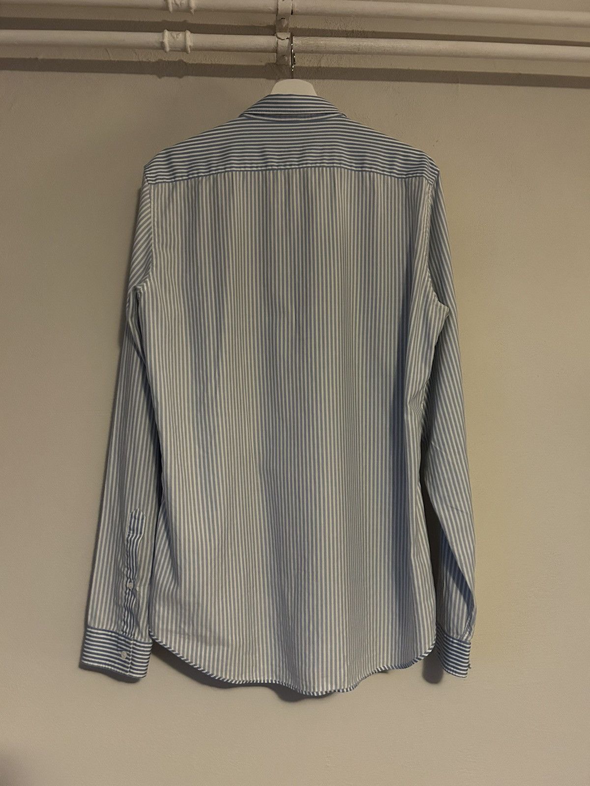 Gucci Blue Contrast Striped Button-Up Shirt Size US XL / EU 56 / 4 - 2 Thumbnail