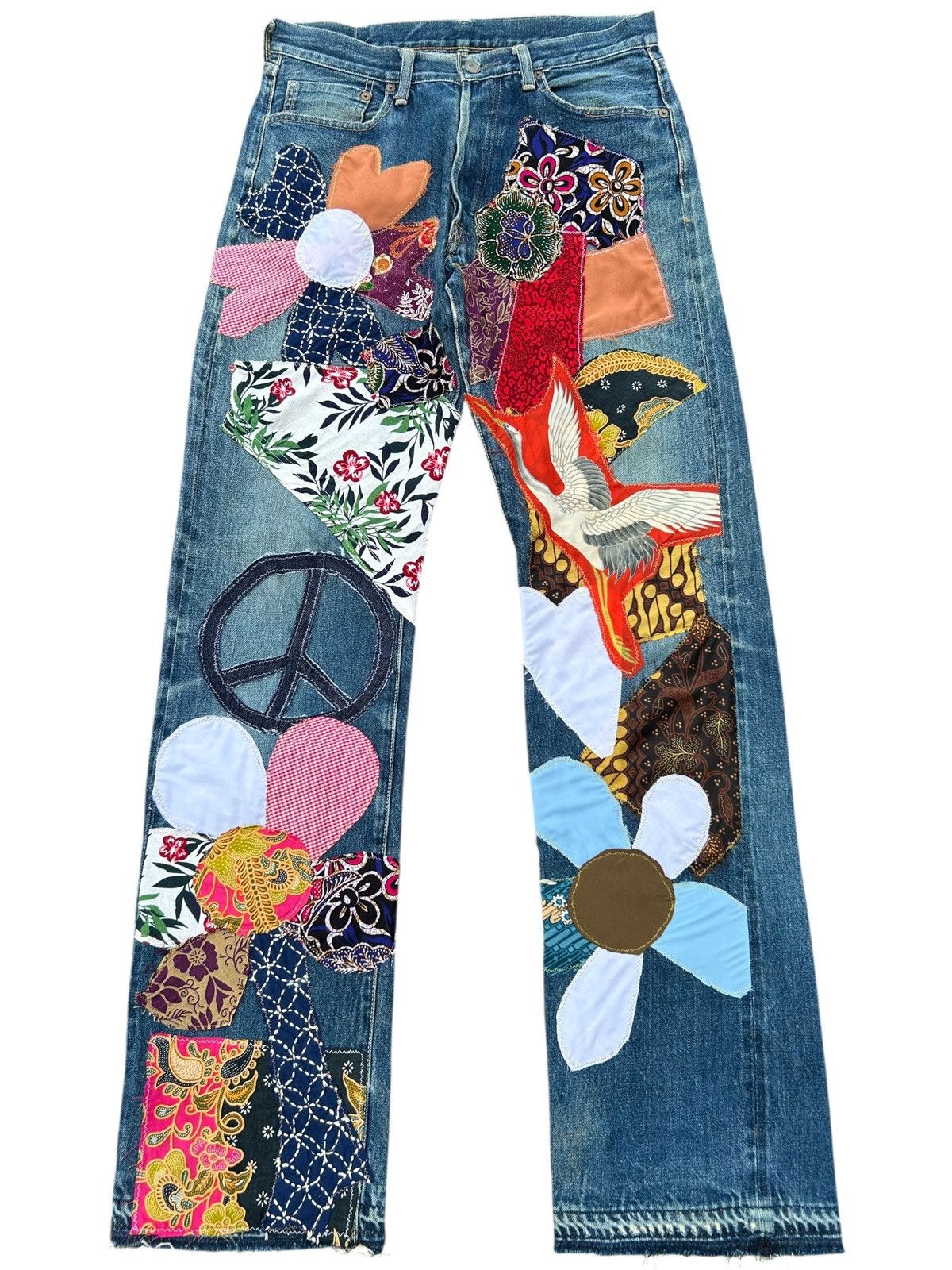 Kapital Kapital Selvedge Jeans Patchwork Hippies Rework Insane Denim Size US 31 - 1 Thumbnail
