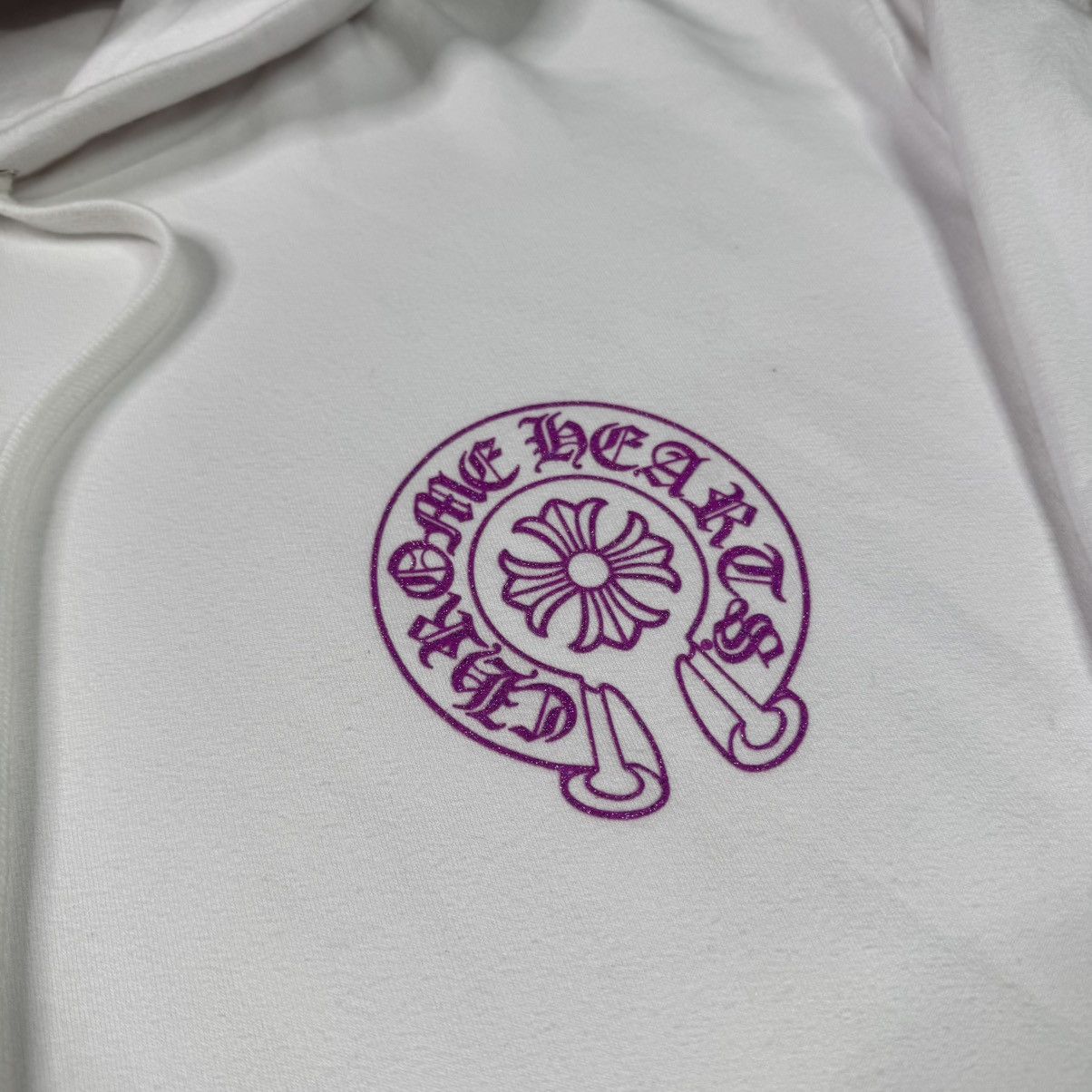 Chrome Hearts Purple glitter online exclusive horseshoe pullover hoodie Size US XXL / EU 58 / 5 - 15 Thumbnail
