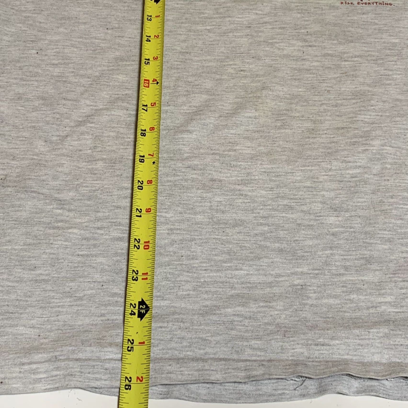 Vintage VINTAGE B Ware Risk Everything Not For The Weak Gray Graphic T-shirt Sz L Size US L / EU 52-54 / 3 - 6 Thumbnail