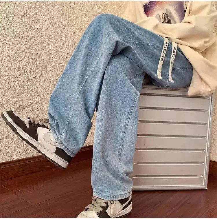 Japanese Brand Retro casual washed straight leg jeans Size US 30 / EU 46 - 3 Thumbnail