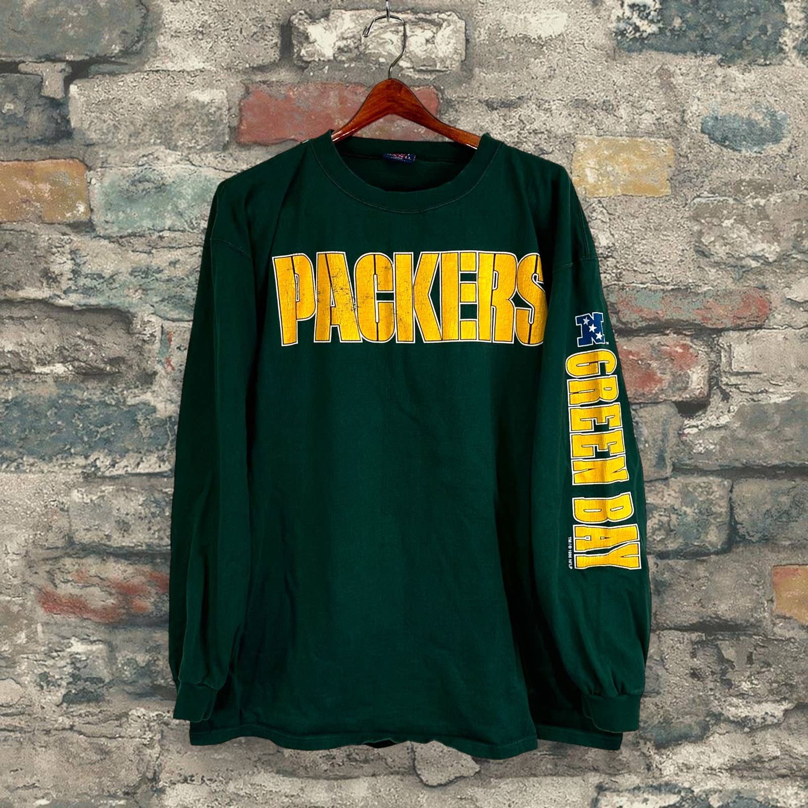 Galt Sand Vintage Green Bay Packers Men's Pullover Sweatshirt - Long Sleeve, Size Medium (M)