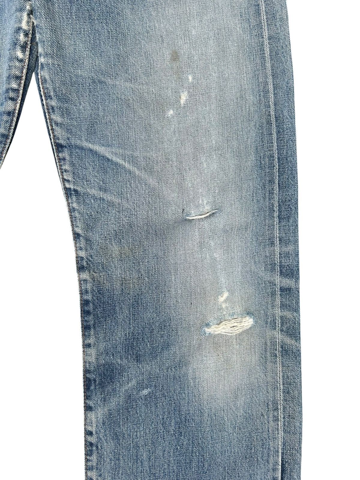 Kapital Vintage Levis Big E Selvedge Thrashed Denim Jeans Size US 32 / EU 48 - 6 Thumbnail