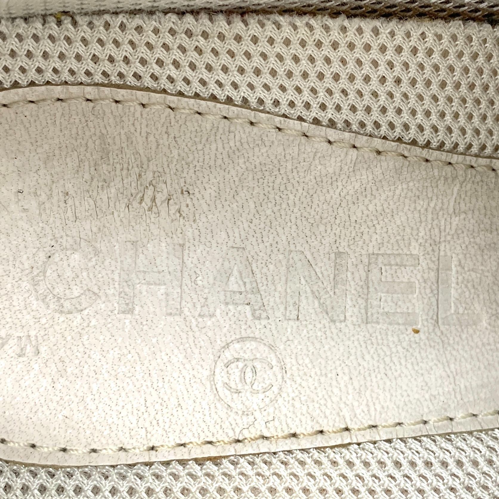Chanel Chanel Colorblock Woven Lace-Up High-Top Sneakers (Size 36) Size US 6 / IT 36 - 2 Thumbnail