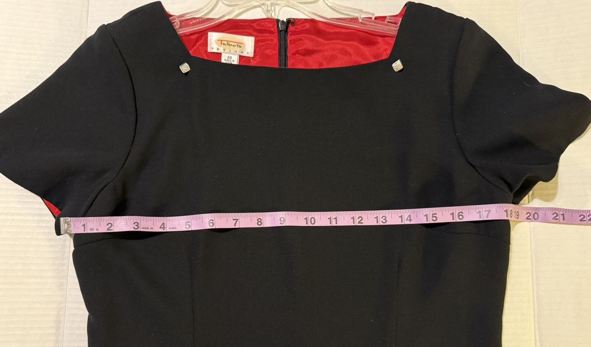 Talbots Talbots Women Petite Vtg Lined Black Dress Rhinestone Button Size L / US 10 / IT 46 - 10 Thumbnail