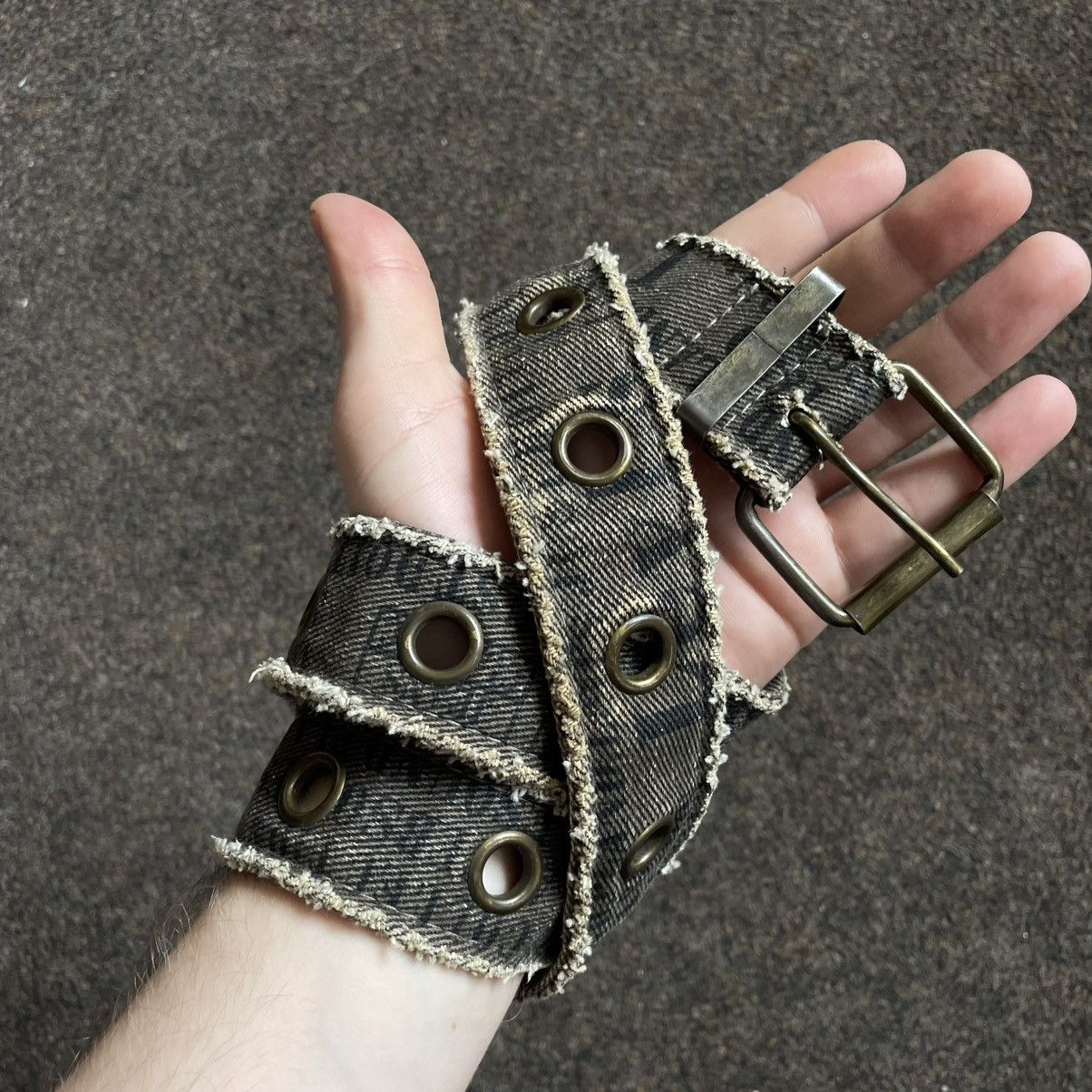 Vintage Vintage Y2K Archive Webbing Belt Streetwear Boxy Worn In OS Size ONE SIZE - 4 Thumbnail