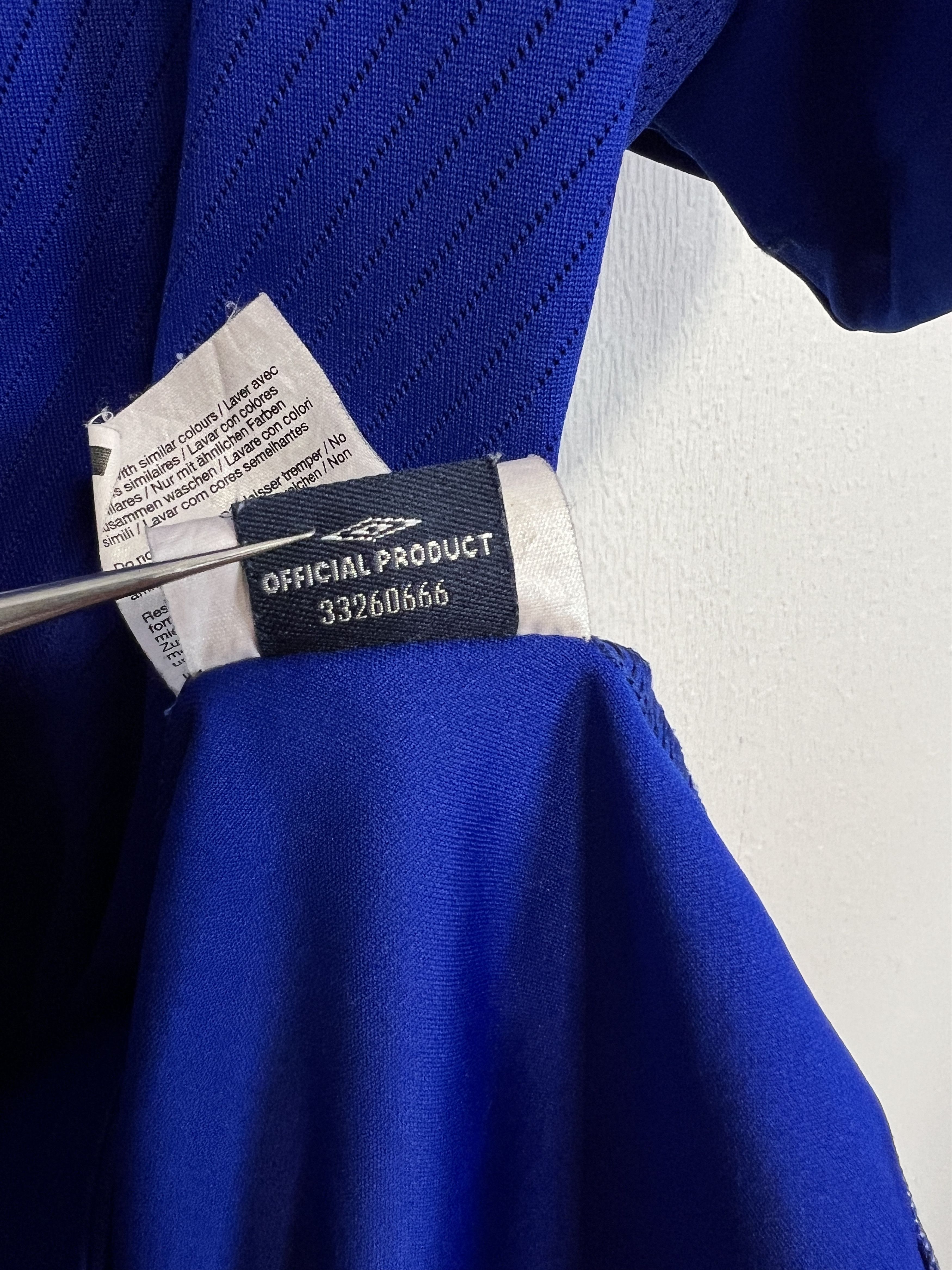 Umbro Everton Home football shirt 2008 Soccer Blue Jersey Trikot Size US L / EU 52-54 / 3 - 9 Thumbnail