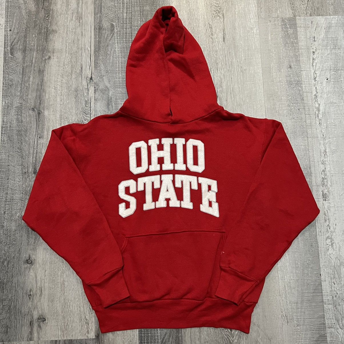 Vintage VTG 1980s Ohio State Buckeyes Red College USA Bike Hoodie Size US M / EU 48-50 / 2 - 1 Thumbnail