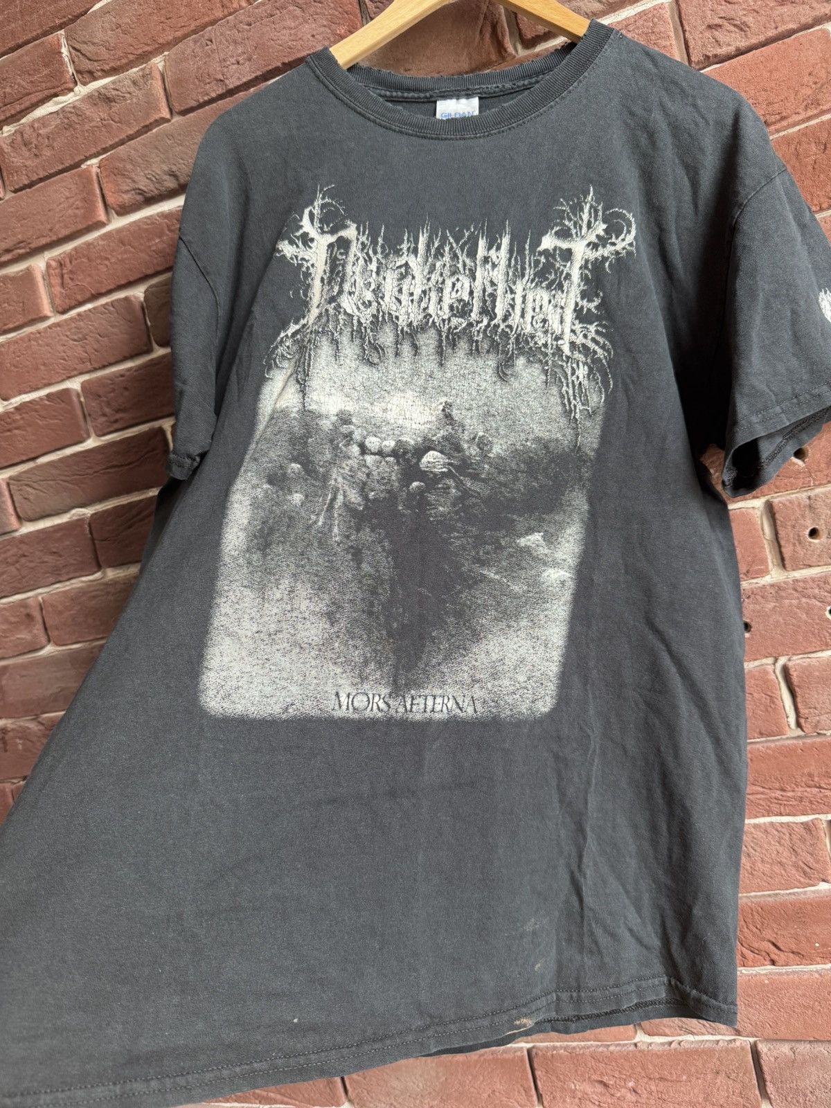 Band Tees Rare Vintage 00s Dunkelheit Mors Black Metal Band T-Shirt Size US L / EU 52-54 / 3 - 7 Thumbnail