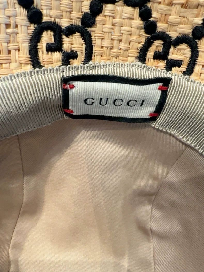 Gucci Gucci Logo woven straw hat 2503-Nextarrow Size ONE SIZE - 4 Thumbnail