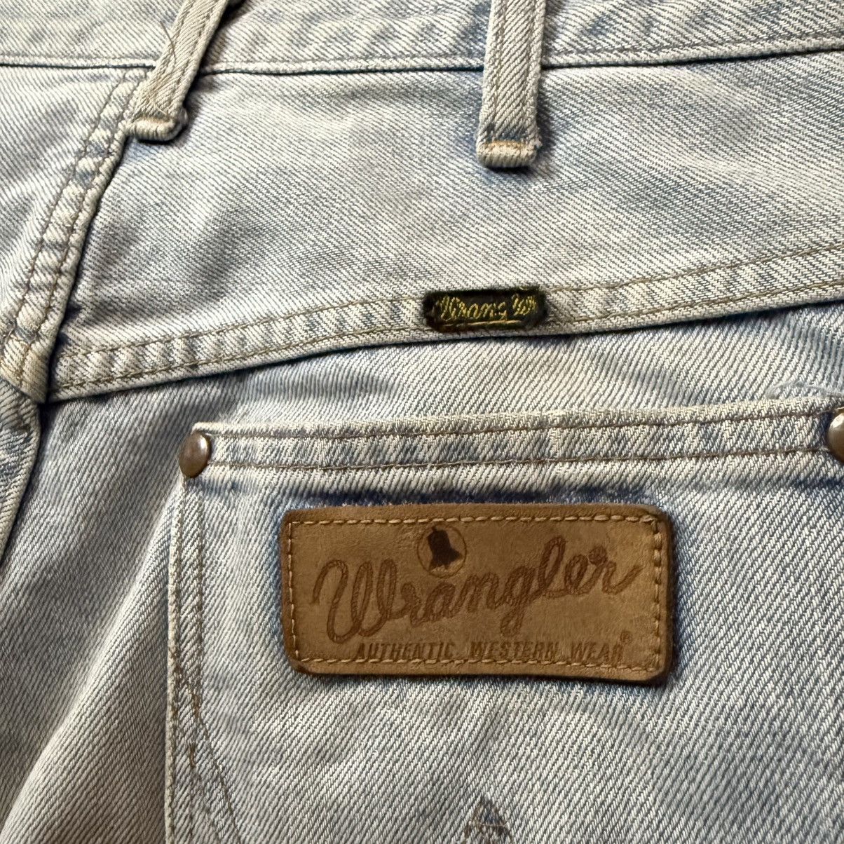Vintage 🔥🇯🇵 80s Selvedge Denim Wrangler Light Wash Size US 31 - 6 Thumbnail