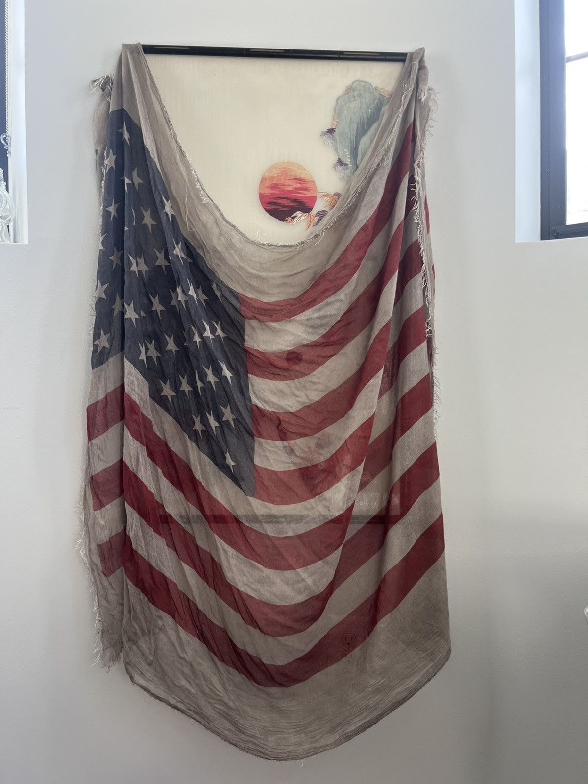 John Varvatos American Flag Scarf Lot Size ONE SIZE - 2 Thumbnail