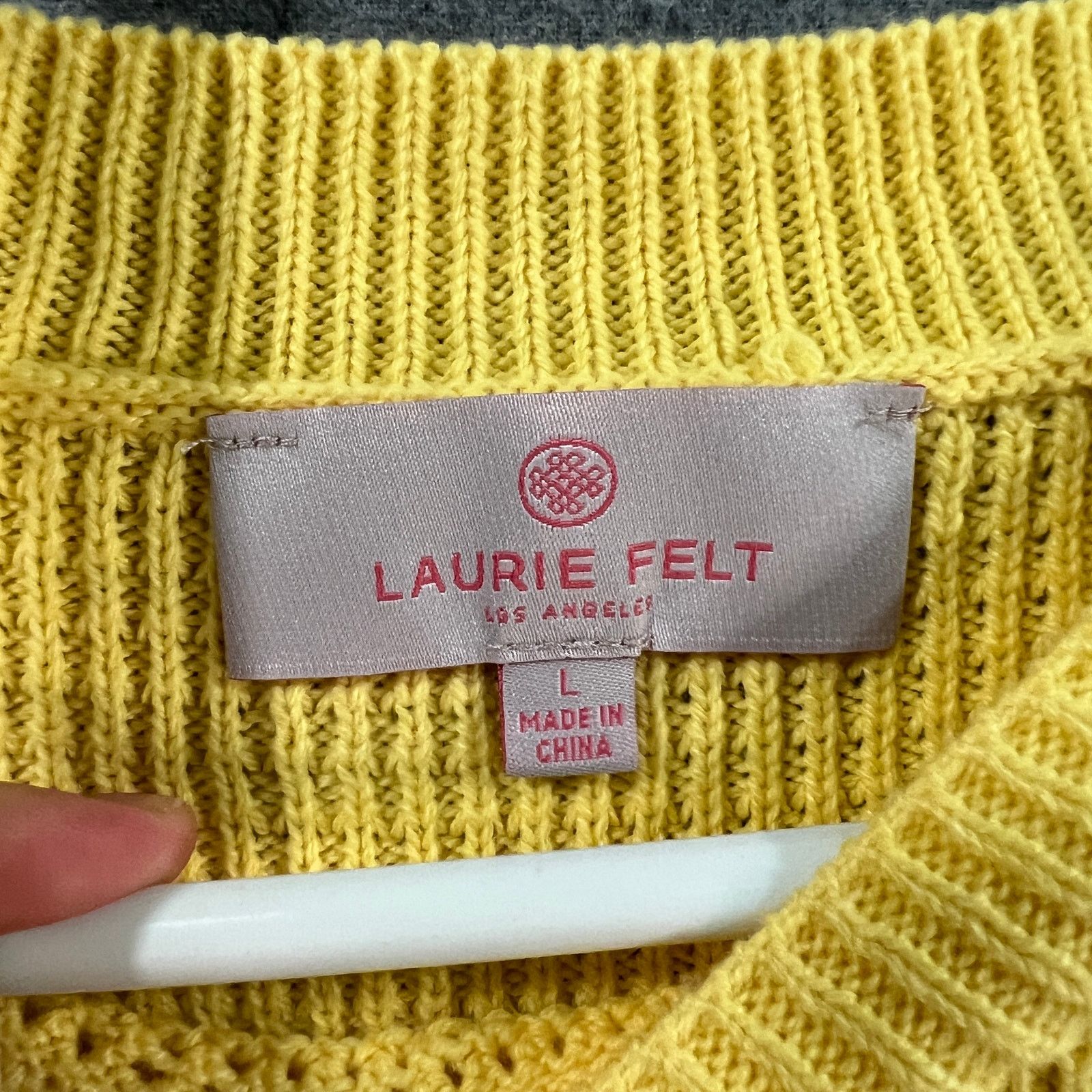 Other Laurie Felt Cotton Short Sleeve Sweater Size L / US 10 / IT 46 - 2 Thumbnail