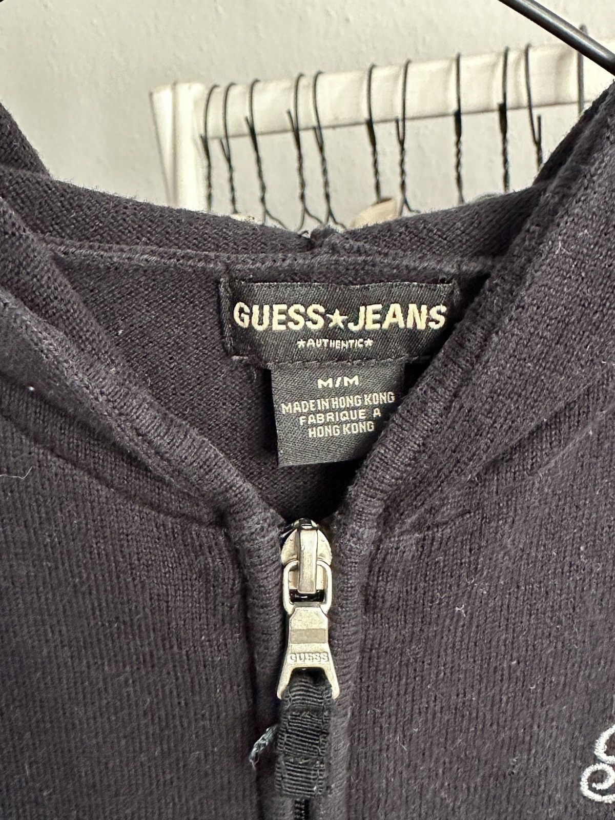 Guess × Vintage Vintage Sporty Guess Zip up Hoodie Shortsleeve Top Y2K Size M / US 6-8 / IT 42-44 - 7 Thumbnail