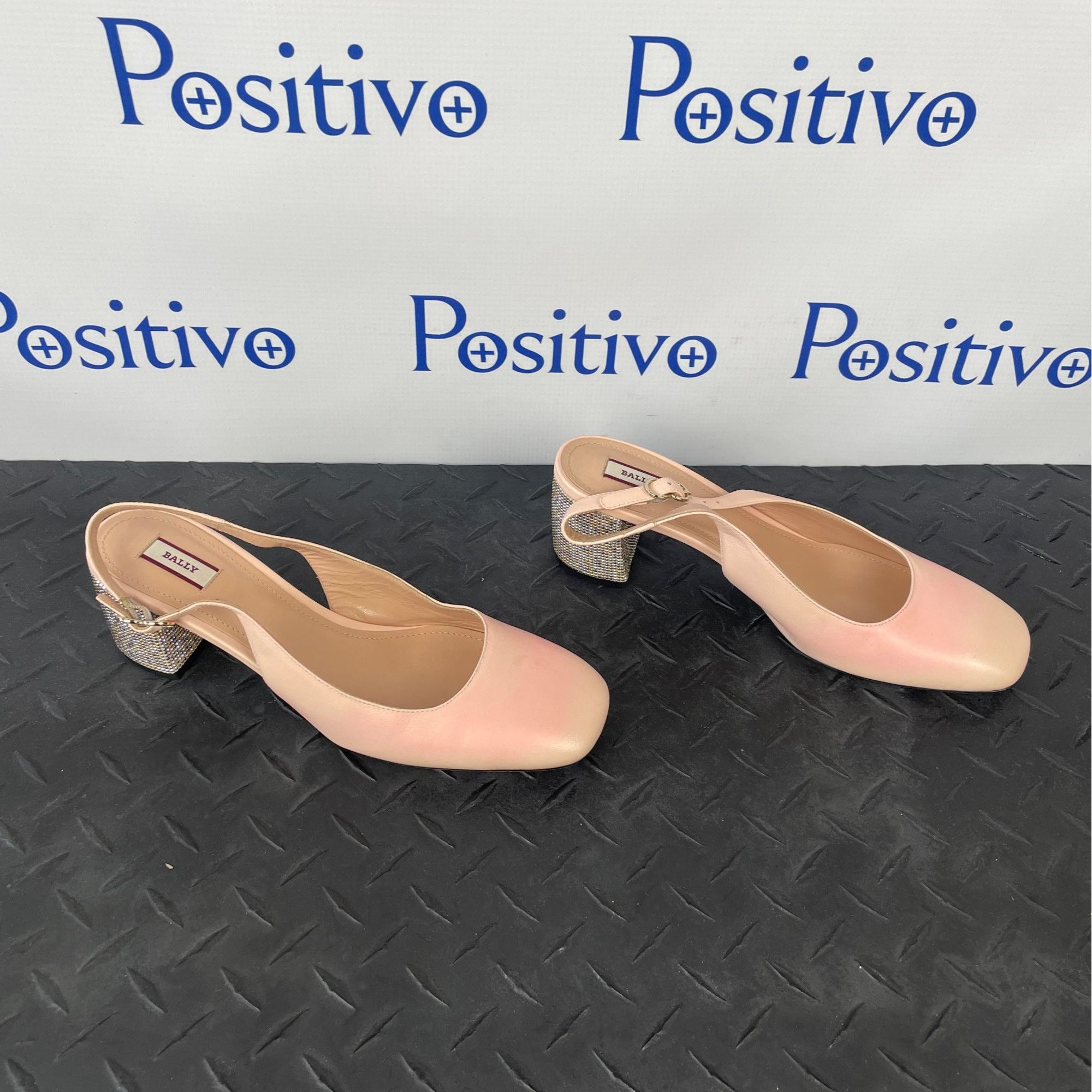 Bally Bally Cheri Litchi Sling Pump Sandals US 7 EU 37.5 w/ Defect Size US 7 / IT 37 - 4 Thumbnail