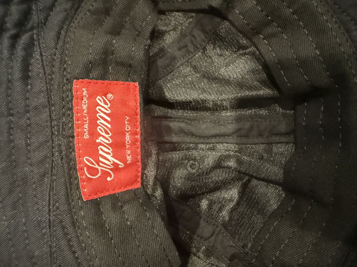 Supreme Supreme Black Cotton Bucket Hat Size ONE SIZE - 3 Thumbnail
