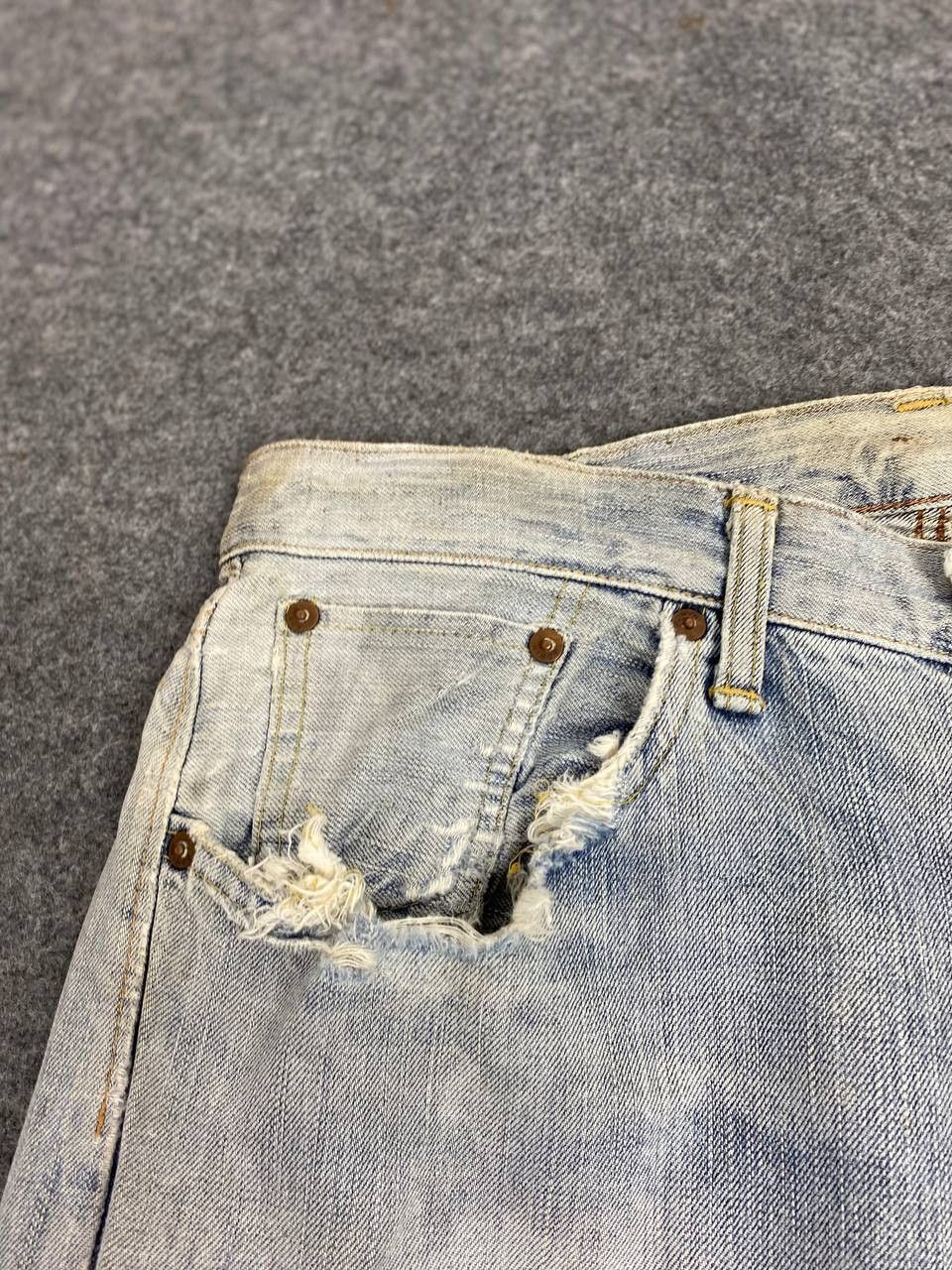 Edwin vintage edwin 505zx selvedge distressed denim Size US 34 / EU 50 - 15 Thumbnail