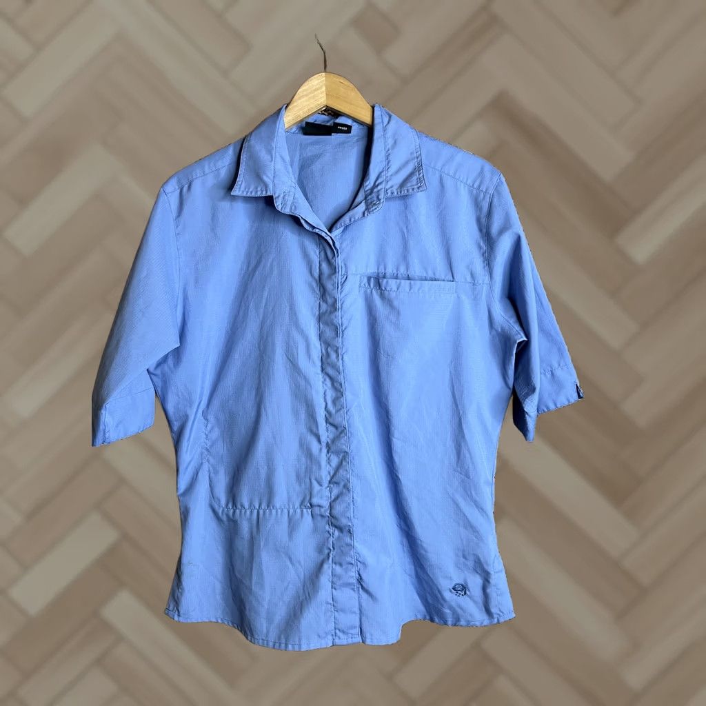 Mountain Hardwear VINTAGE Mountain Hardwear Womens Blue 12 Button Up Shirt Size XL / US 12-14 / IT 48-50 - 1 Thumbnail
