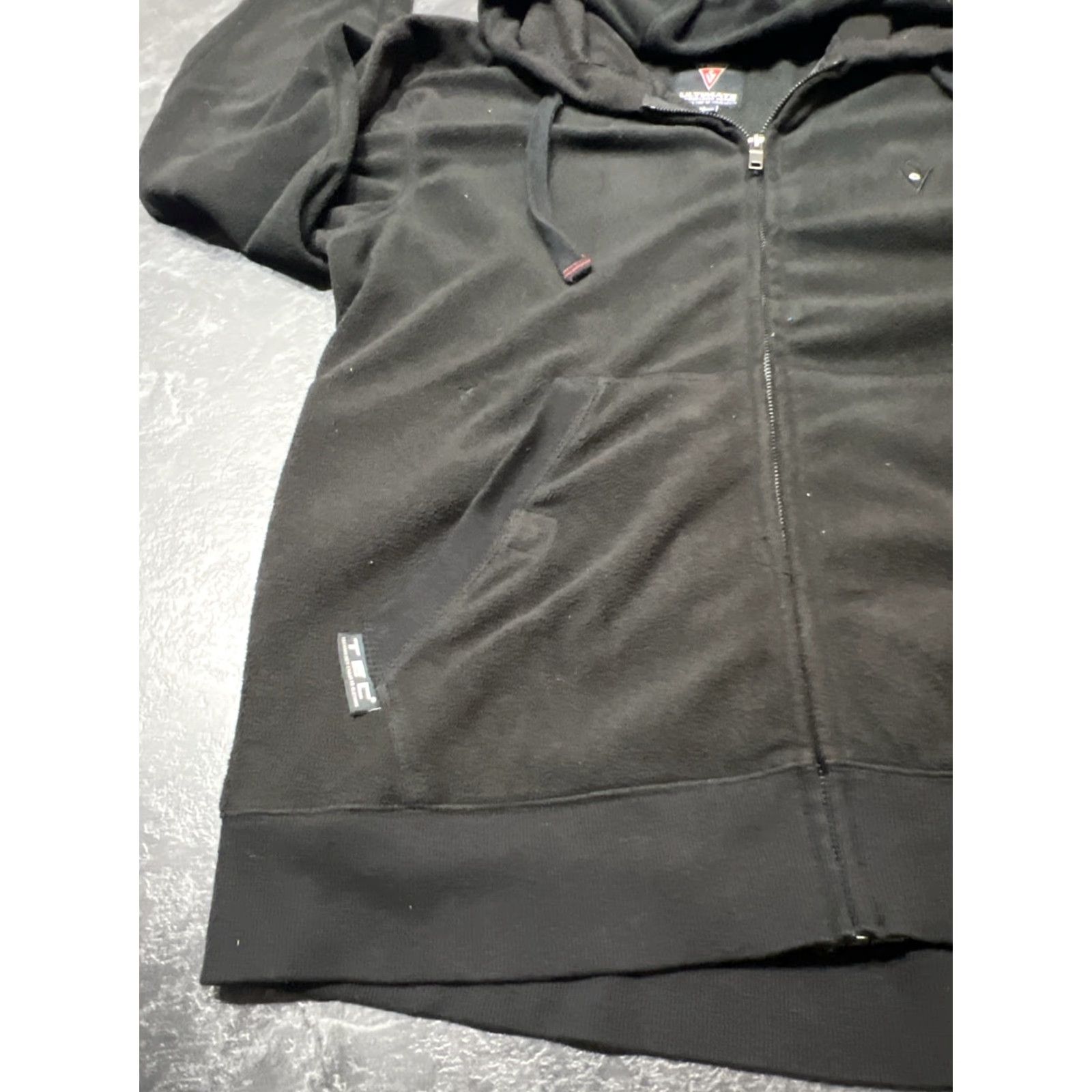 Vintage SCOTTeVEST Travel Jacket Mens Medium Full Zip Hooded Black Fleece Size US M / EU 48-50 / 2 - 4 Thumbnail