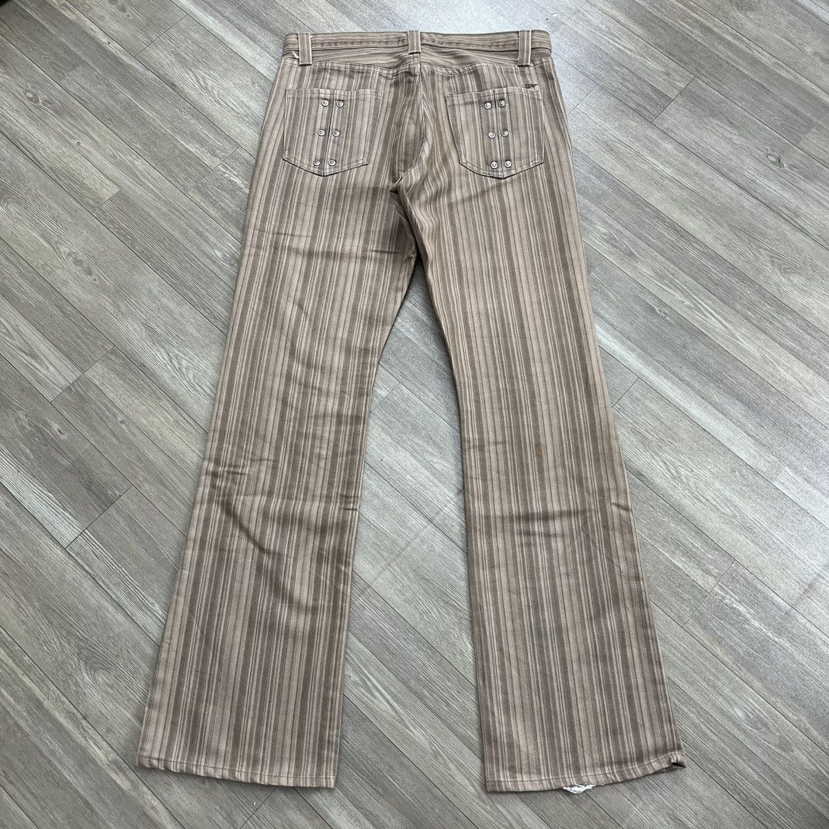 semanticdesign 2000s Semanticdesign Studded Striped Lgb Style Flared Jeans Size US 31 - 19 Thumbnail