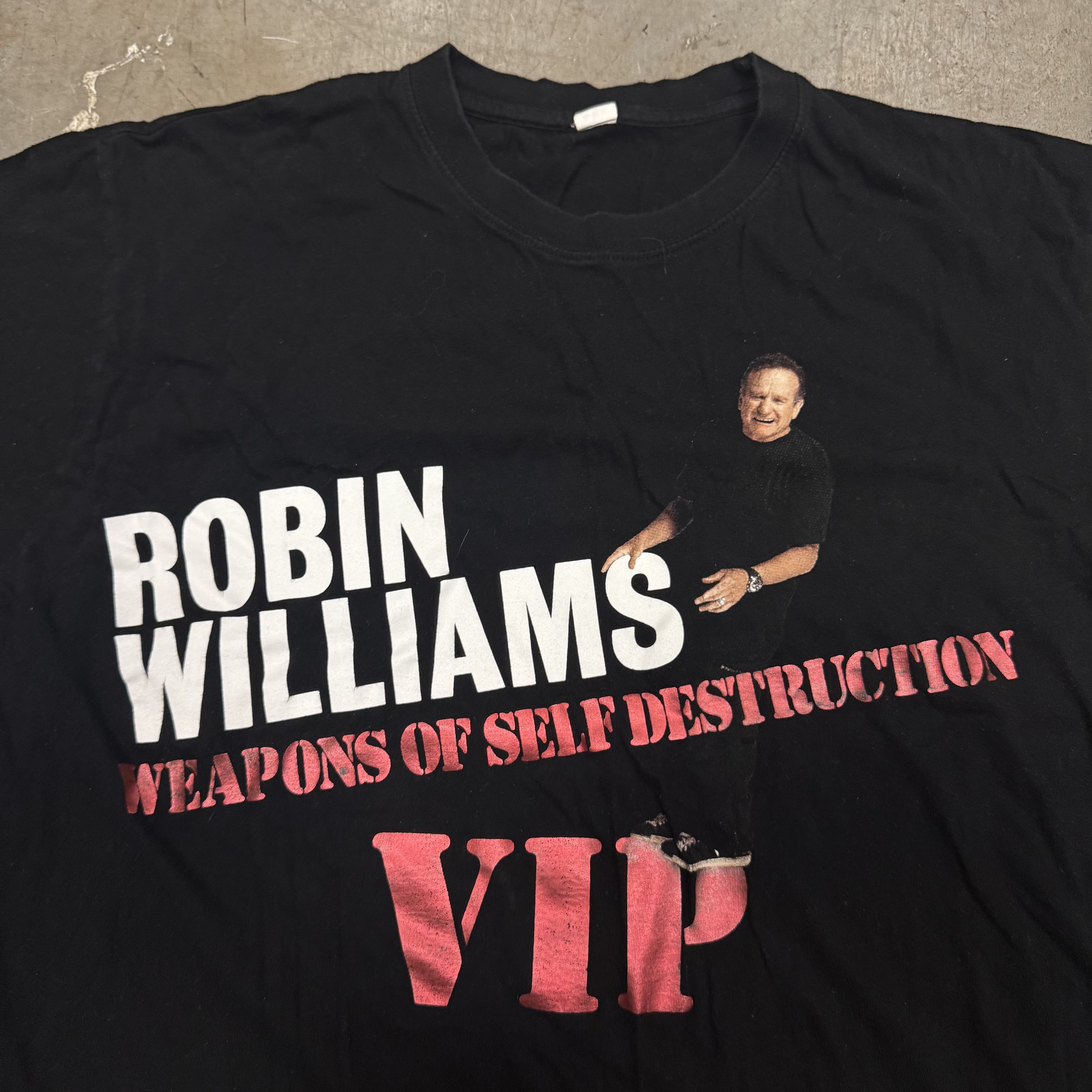 Vintage VTG 2009 Robin Williams Weapons of Self Destruction T Shirt Size US XL / EU 56 / 4 - 2 Thumbnail