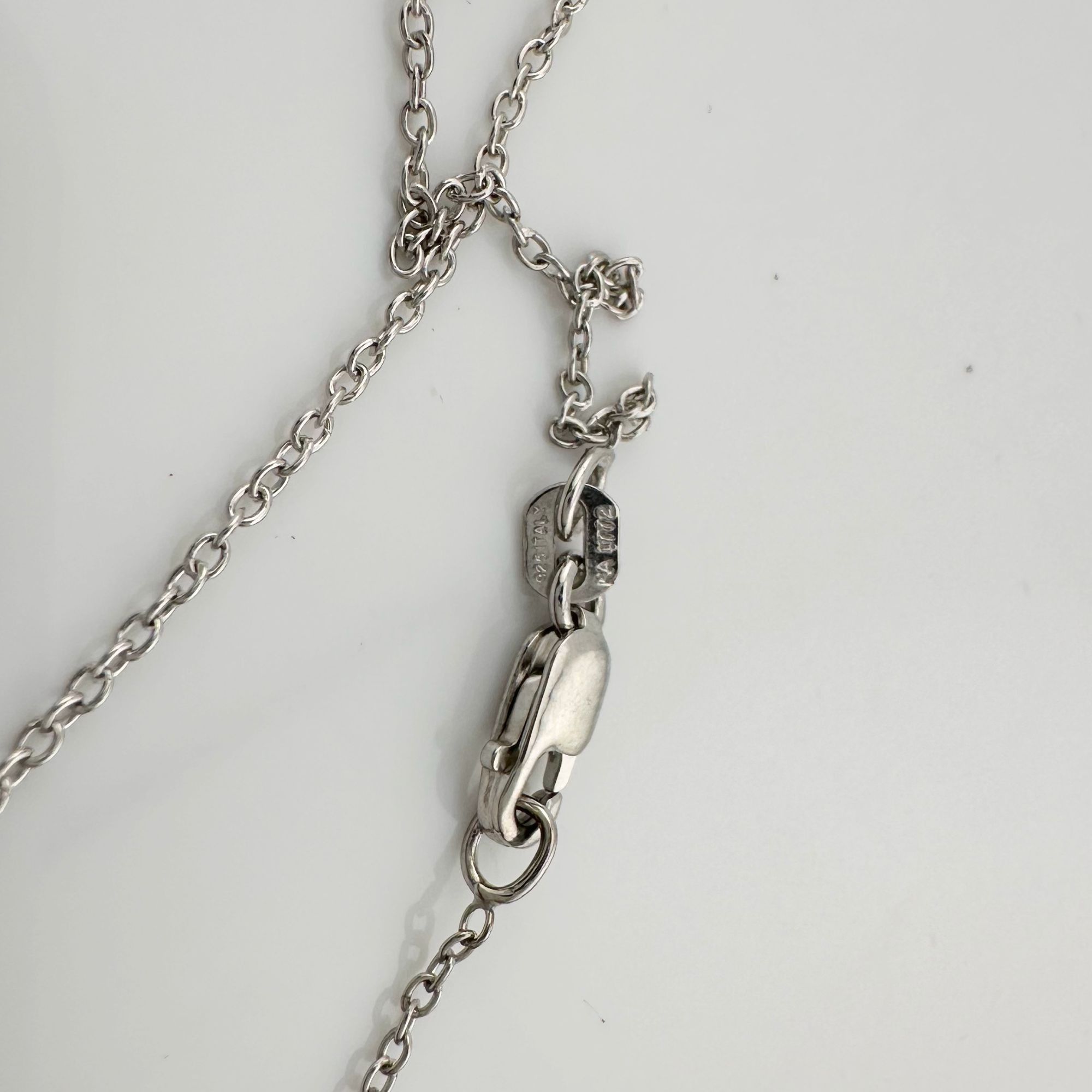 Other Elegant Twisted Silver White Sapphire Evening Necklace Size ONE SIZE - 10 Thumbnail