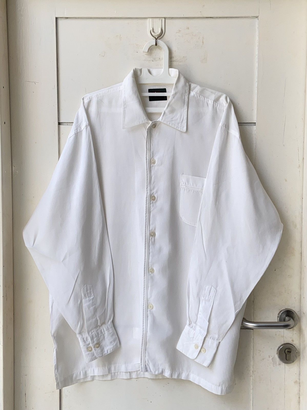 image of A.a.r Yohji Yamamoto White Shirt, Men's (Size XL)