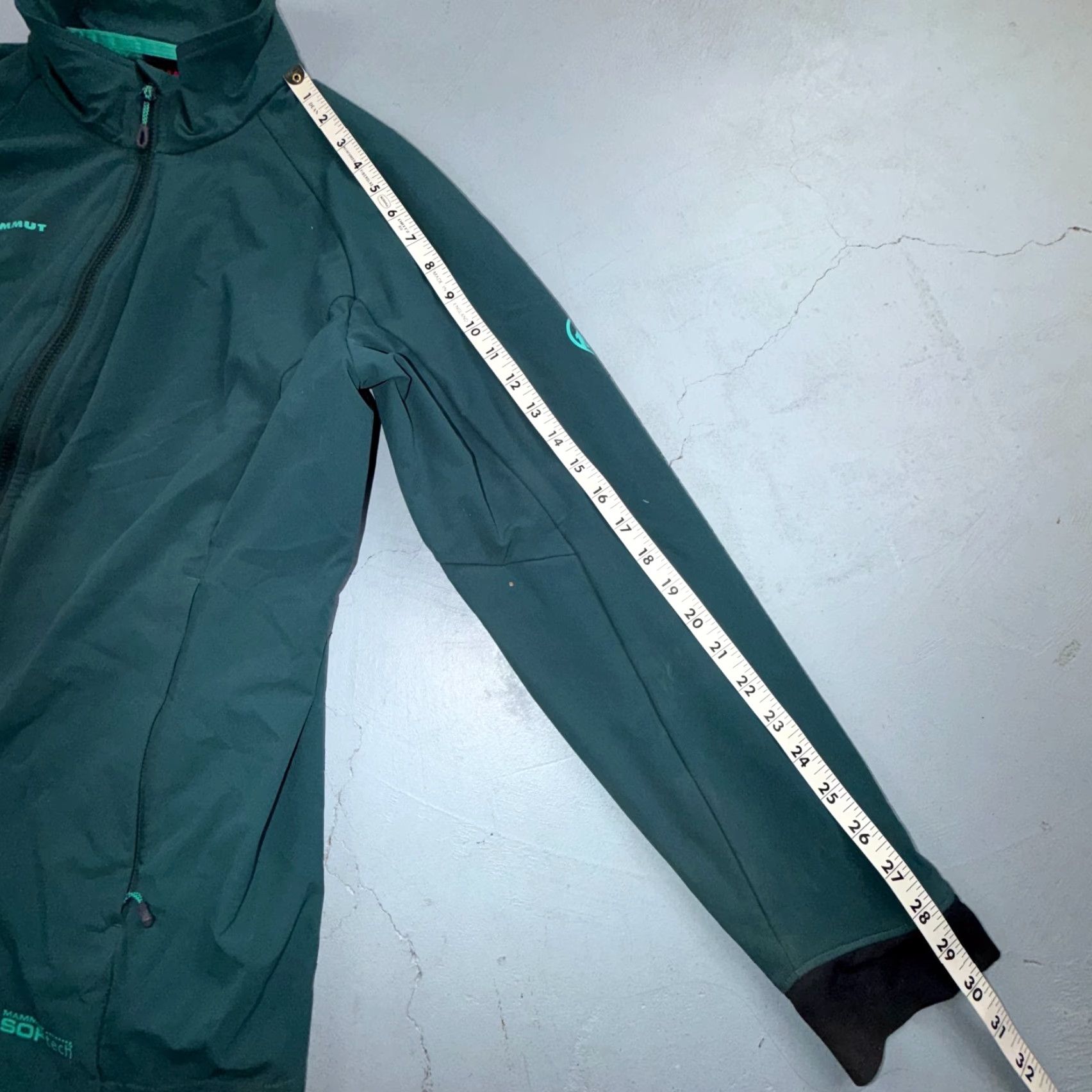 Mammut Mammut SofTech Jacket Windbreaker Soft Shell Full Zip Pockets Green XL Womens Size XL / US 12-14 / IT 48-50 - 4 Thumbnail