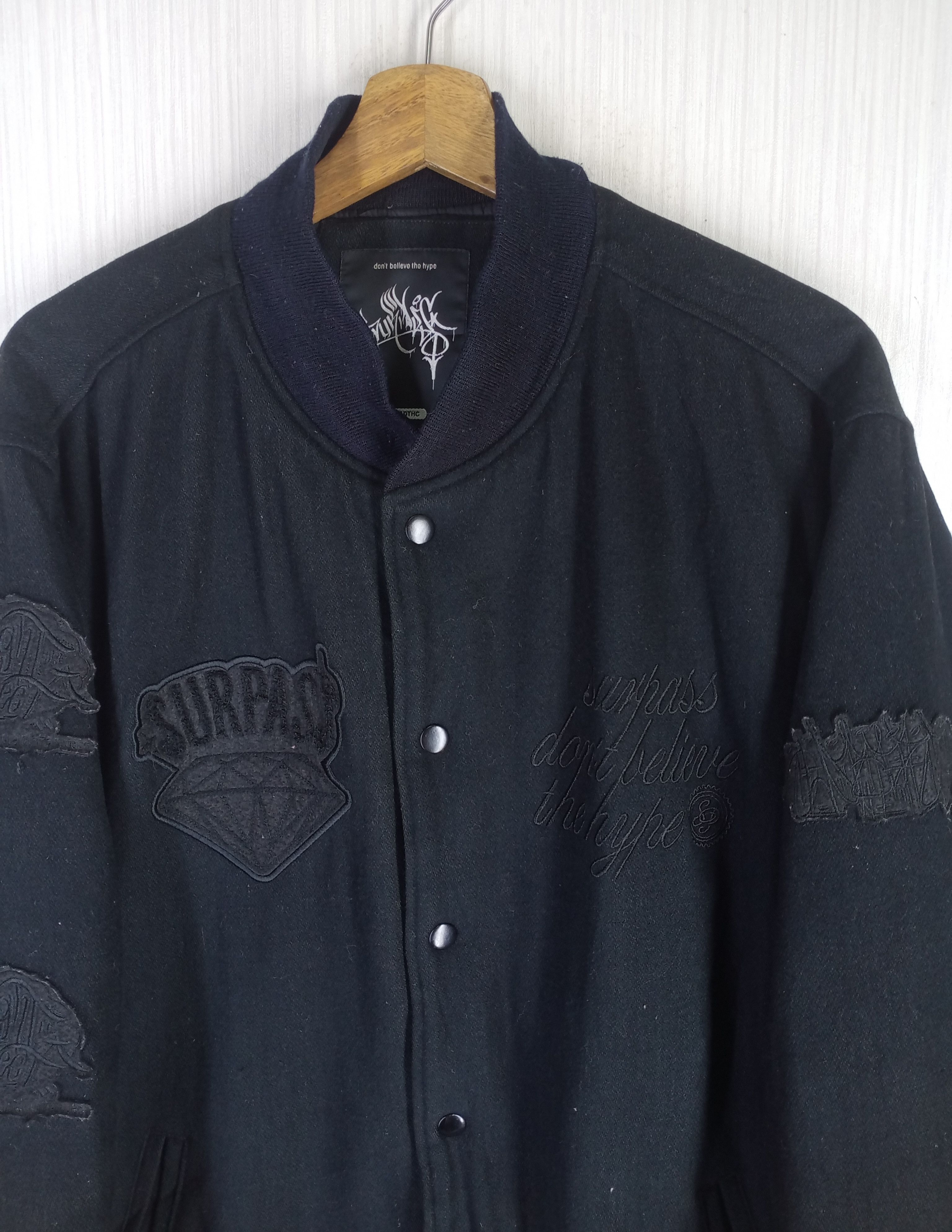 Japanese Brand Rare Surpass 8th Anni.Height Project Varsity Jacket Size US L / EU 52-54 / 3 - 8 Thumbnail
