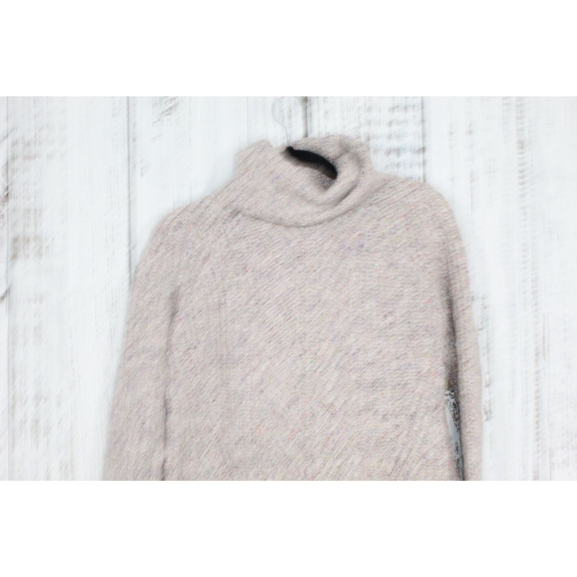 Madewell Madewell Women's Cable Knit Turtleneck Raglan Sweater Size XS / US 0-2 / IT 36-38 - 2 Thumbnail