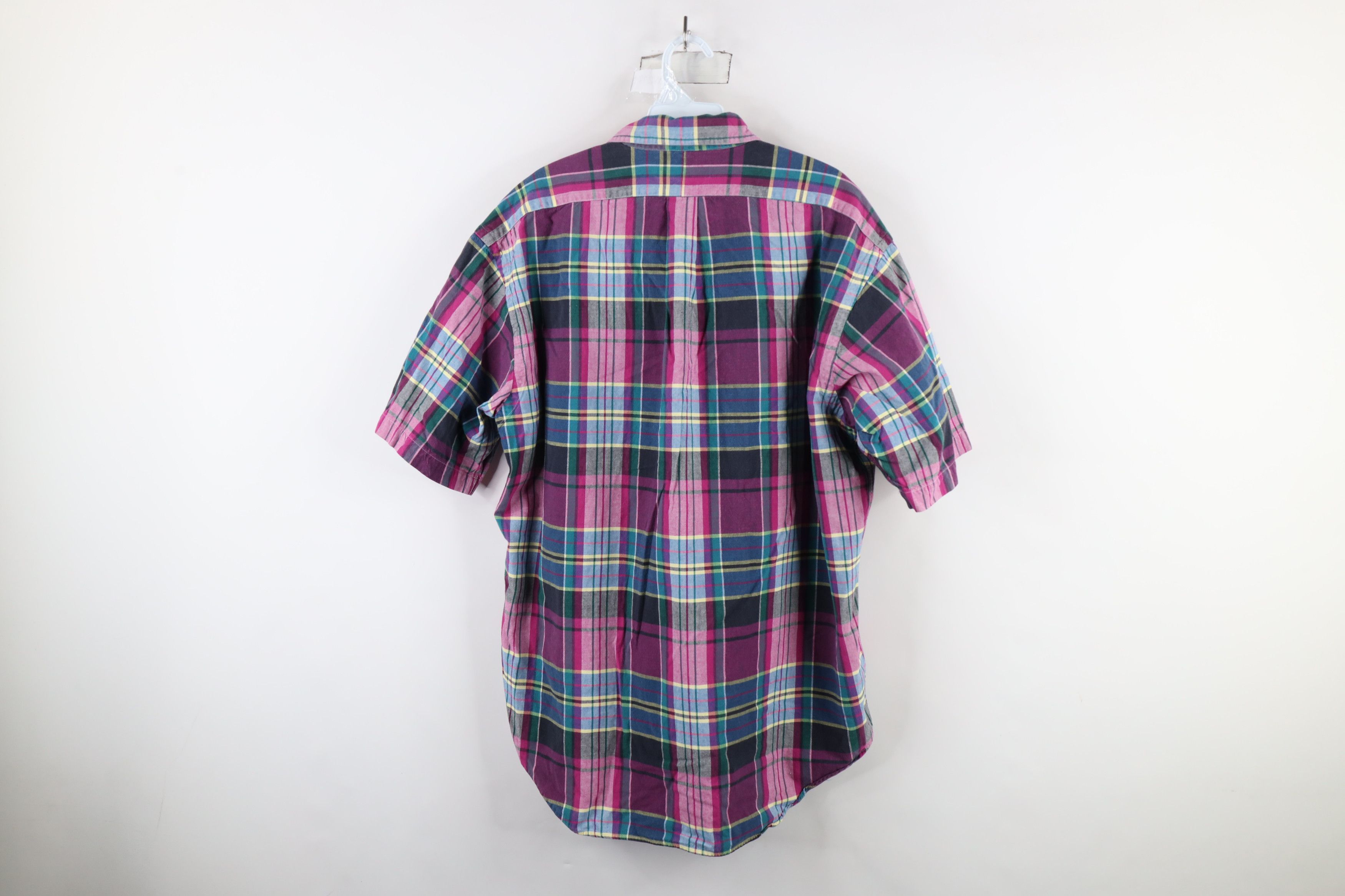 Polo Ralph Lauren Vintage 90s Ralph Lauren Plaid Short Sleeve Button Shirt Size US L / EU 52-54 / 3 - 7 Thumbnail