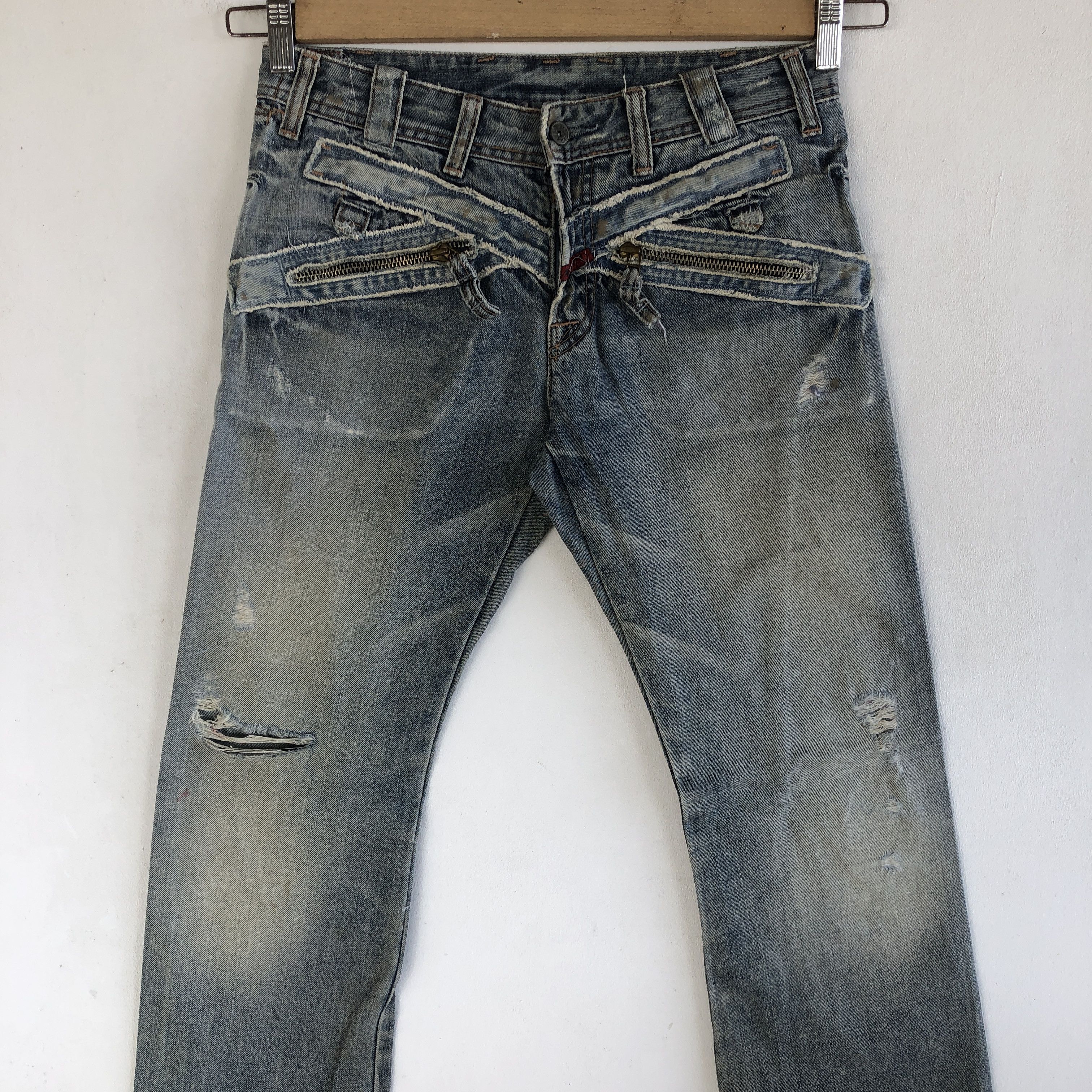 Japanese Brand Vintage Japanese Flare Jeans Boot Cut Denim Wide Leg Pants Size 28" / US 6 / IT 42 - 3 Thumbnail