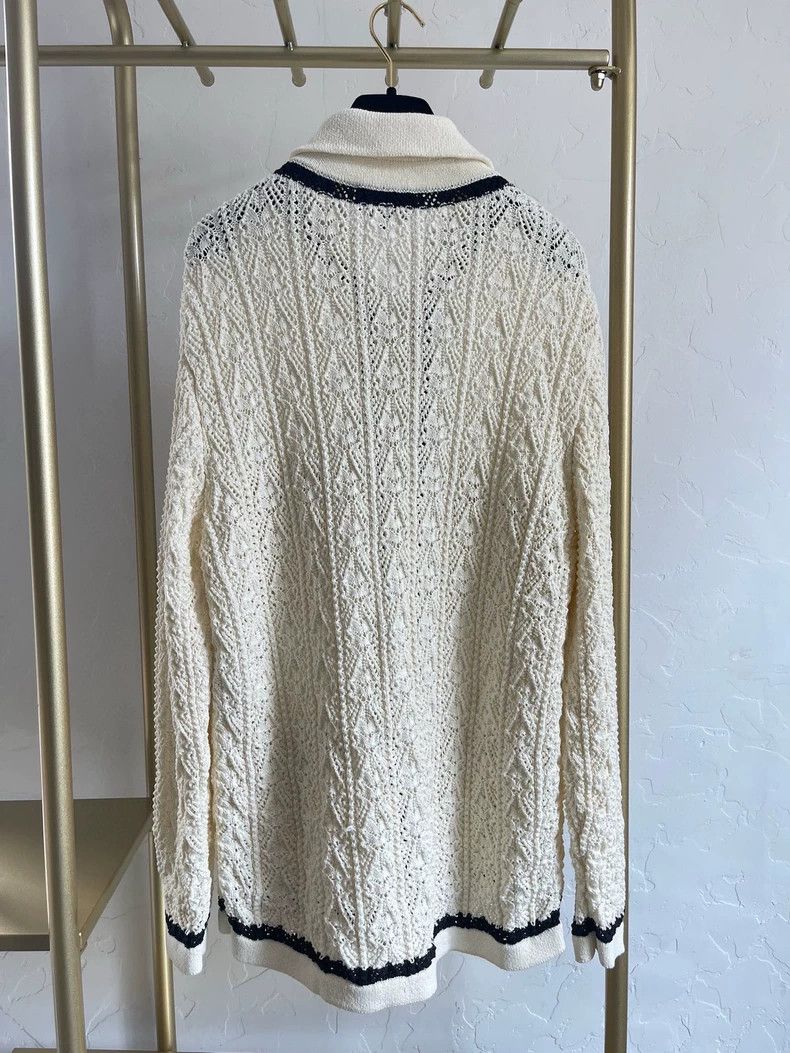 Chanel Chanel 24p black and white knitted cardigan coat Size XS / US 0-2 / IT 36-38 - 2 Thumbnail