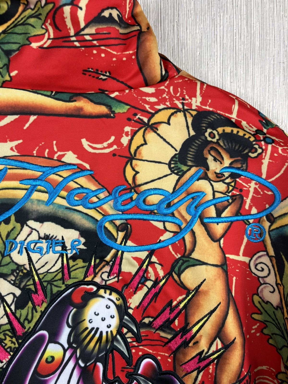 Ed Hardy Vintage Ed Hardy Christian Audigier zip y2k hoodie sexy girl Size US M / EU 48-50 / 2 - 14 Thumbnail